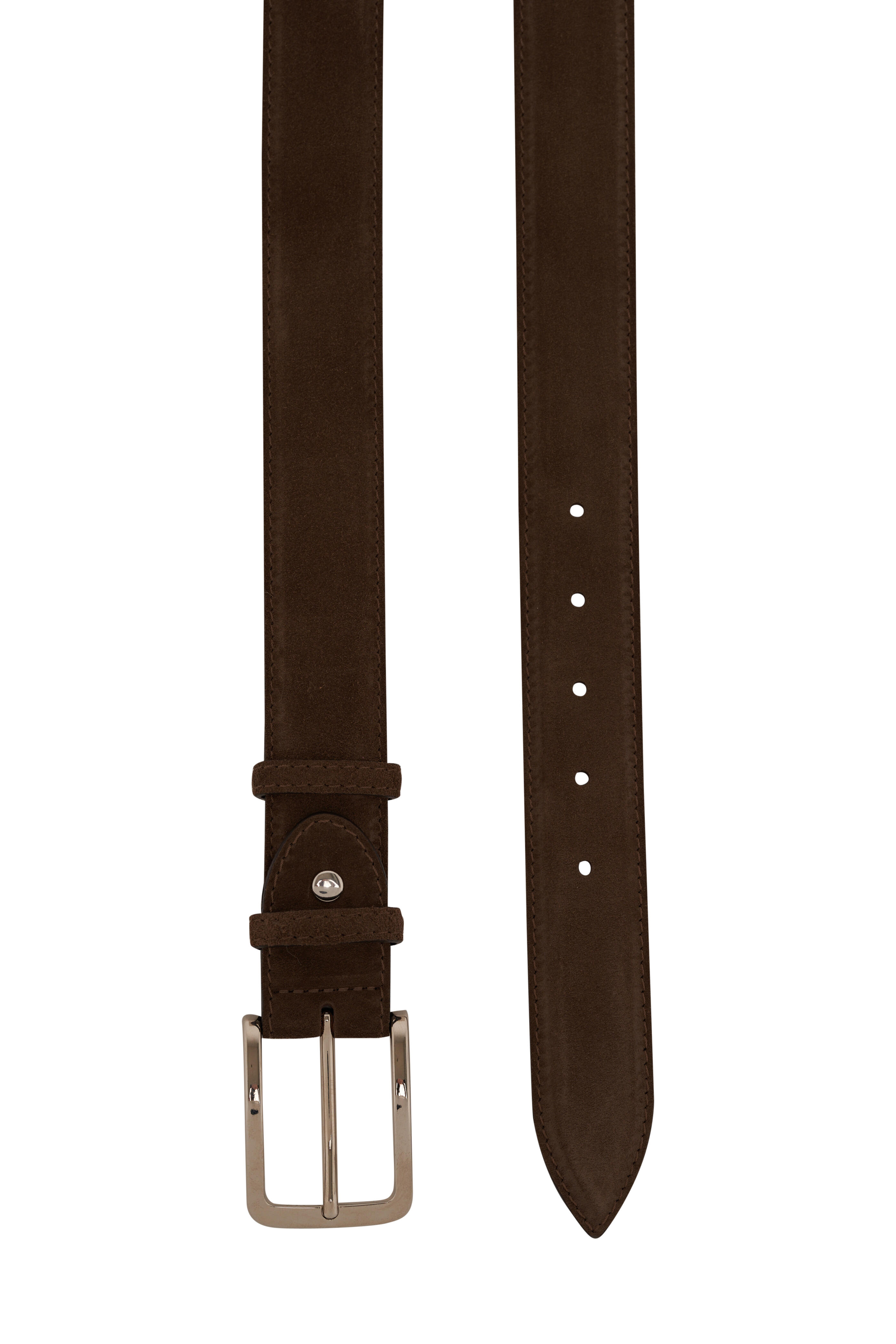 Bontoni - Torta Brown Suede Belt | Mitchell Stores