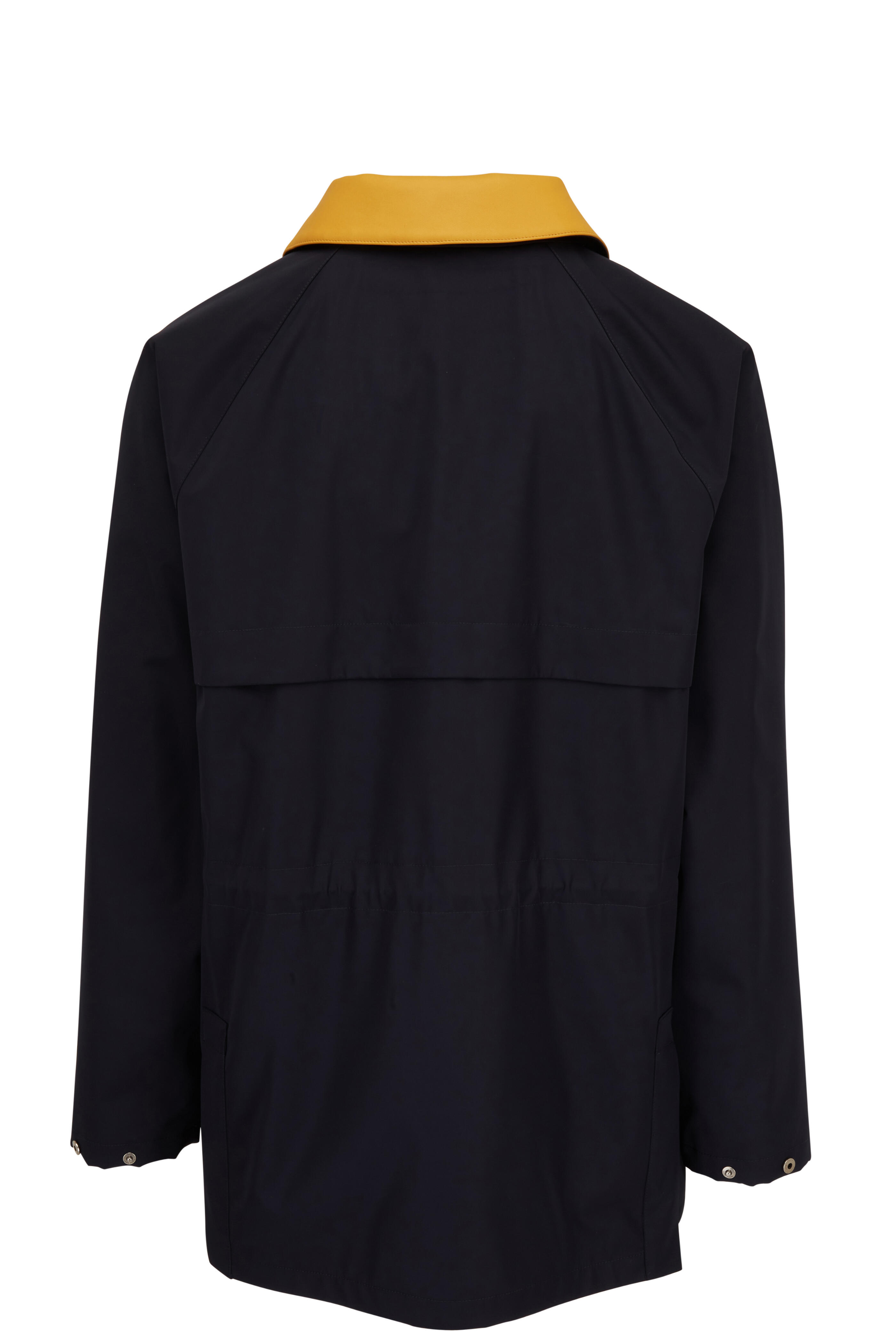 Loro Piana - Dark Blue Technical Horsey Jacket | Mitchell Stores