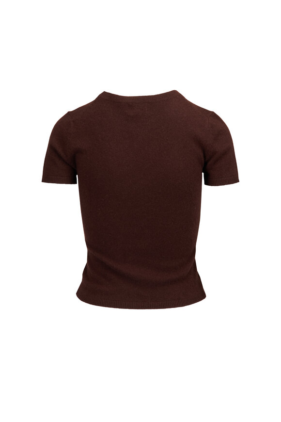 Staud Easy Dark Chocolate Cashmere Sweater - view 2