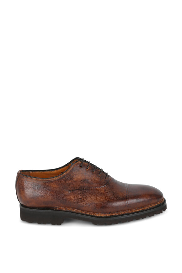 Bontoni - Vittorio Chocolate Burnished Leather Oxford