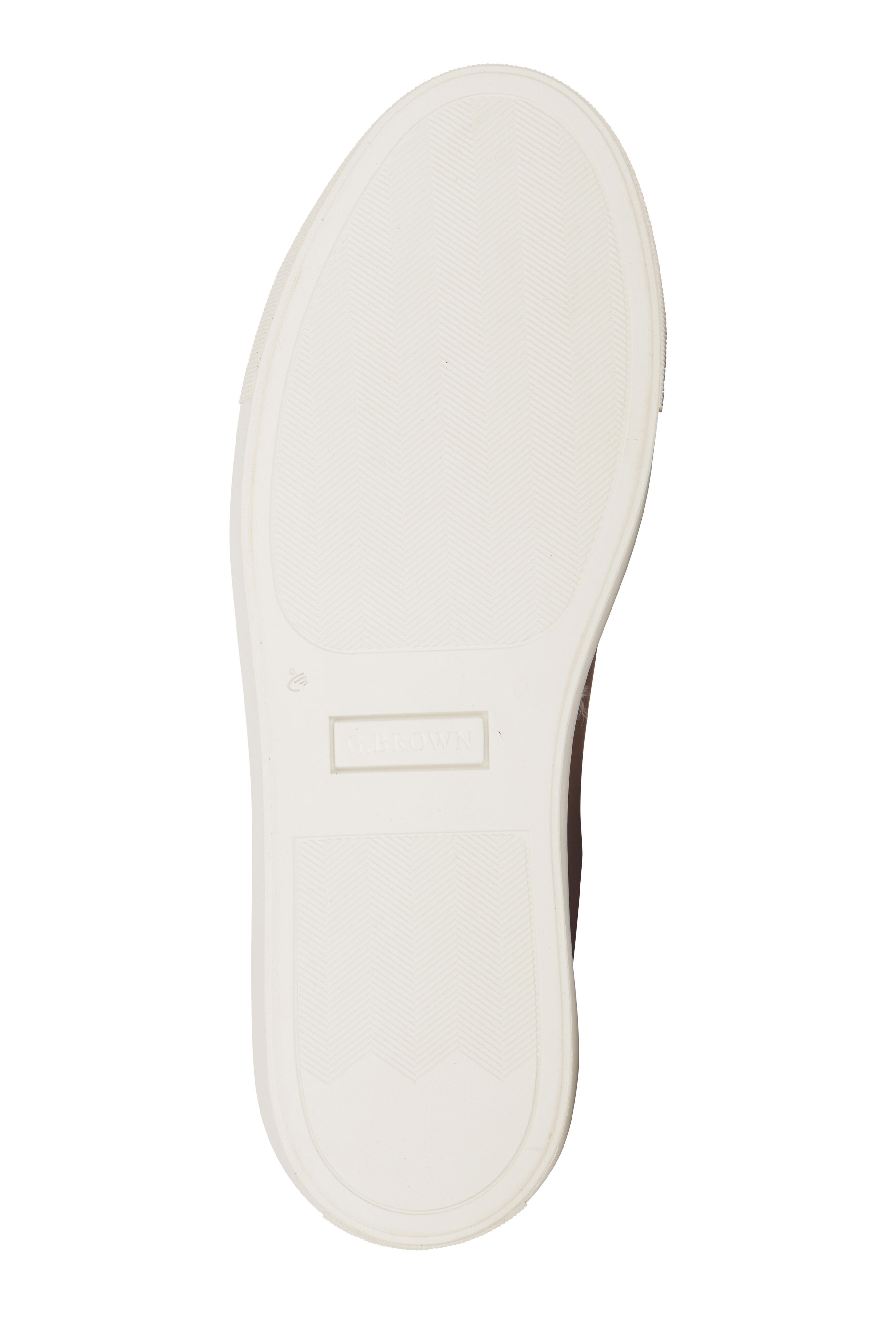 G Brown - Court Tan & Blue Leather Sneaker