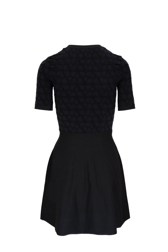 Valentino - Black Knit Mini Dress 