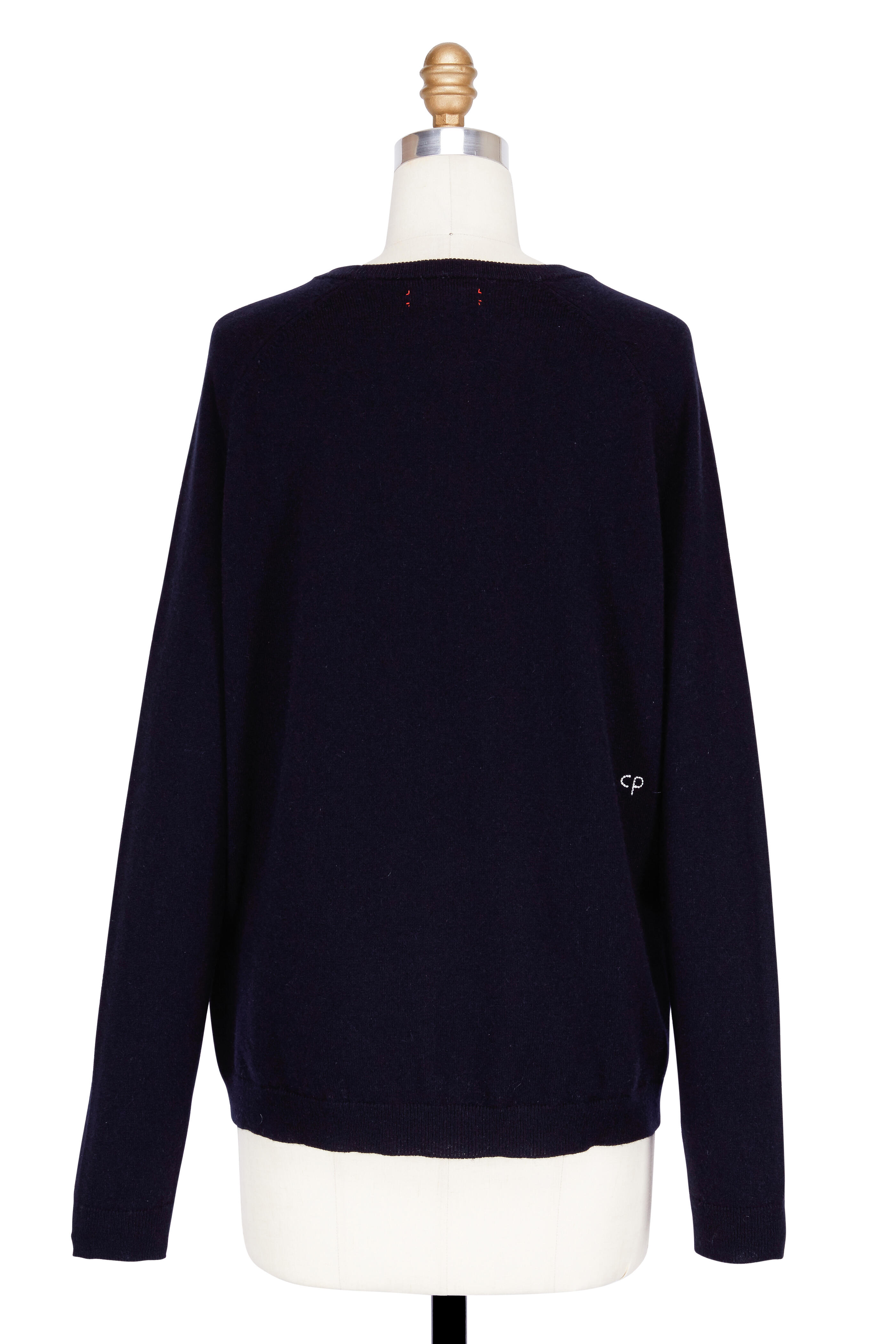 Chinti & Parker - Navy Cashmere Star Sweater