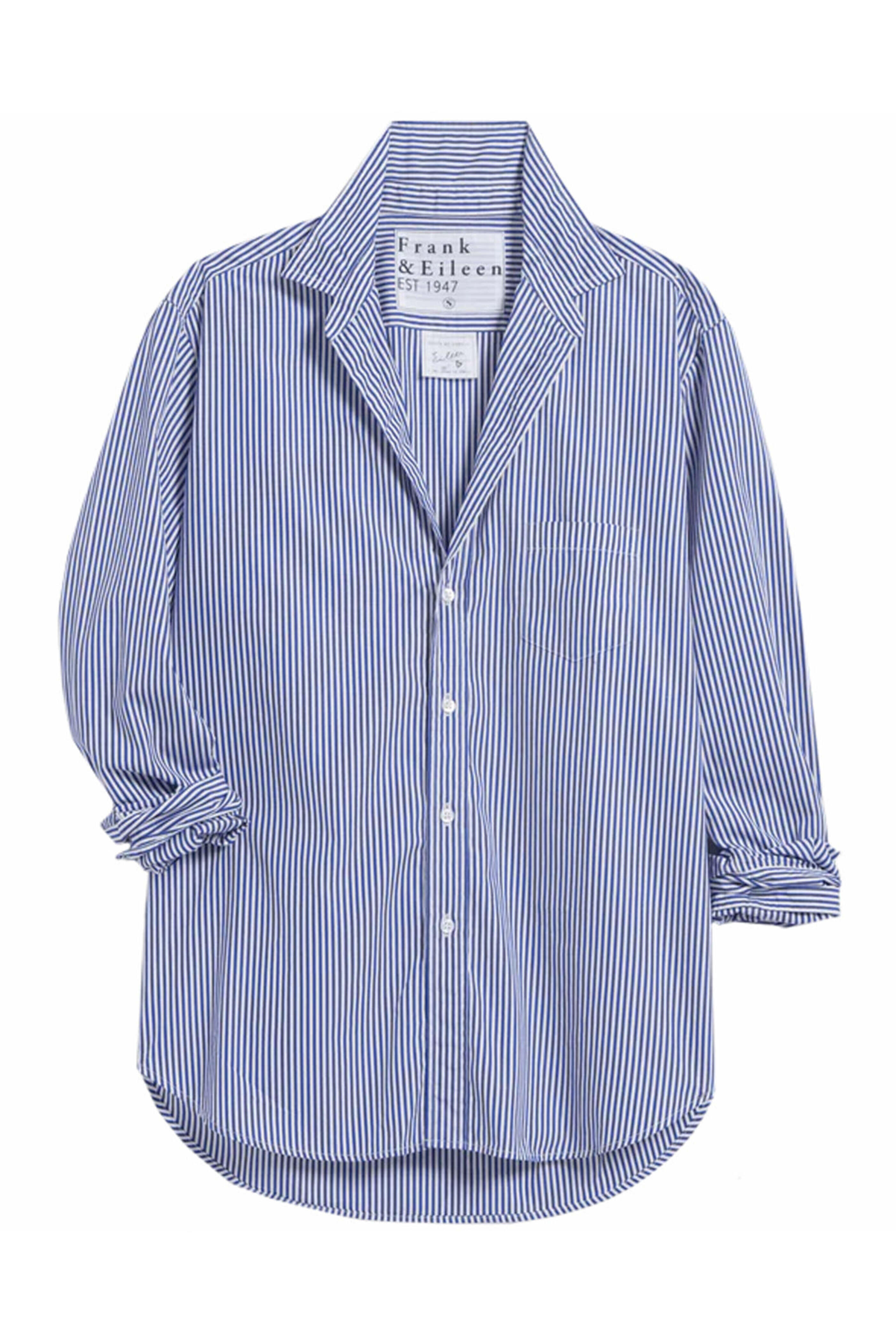 Frank & Eileen - Thin Navy Stripe Eileen Button Up Shirt