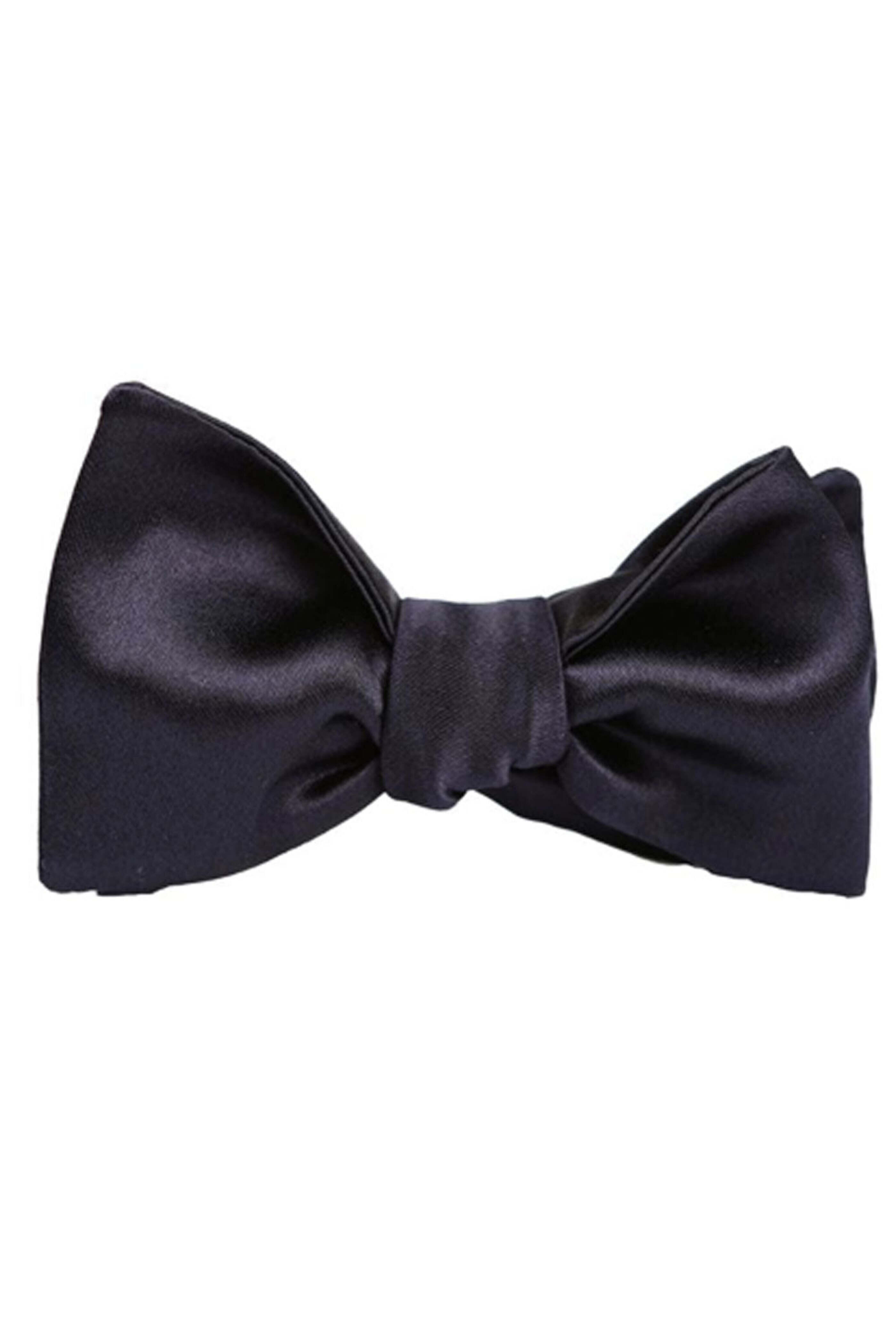 Geoff Nicholson - Black Silk Self Tie Bow Tie