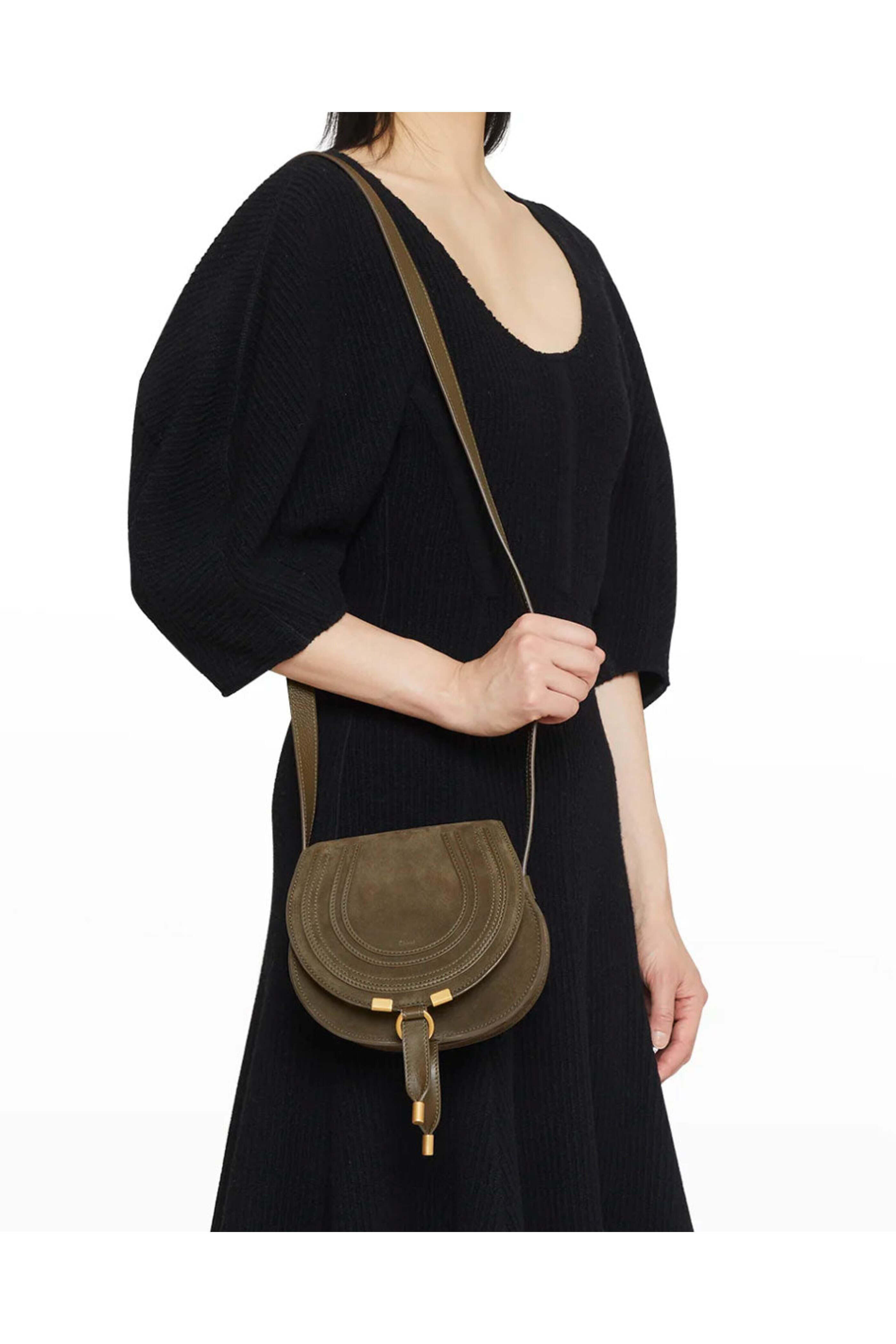 Chloé - Small Marcie Crossbody in Deep Olive