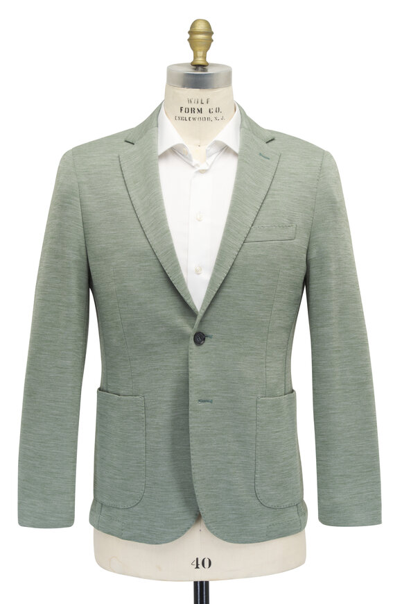 Maurizio Baldassari - Mint Wool Jersey Sportcoat