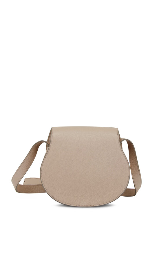 Chloé - Marcie Nomad Beige Small Saddle Crossbody 