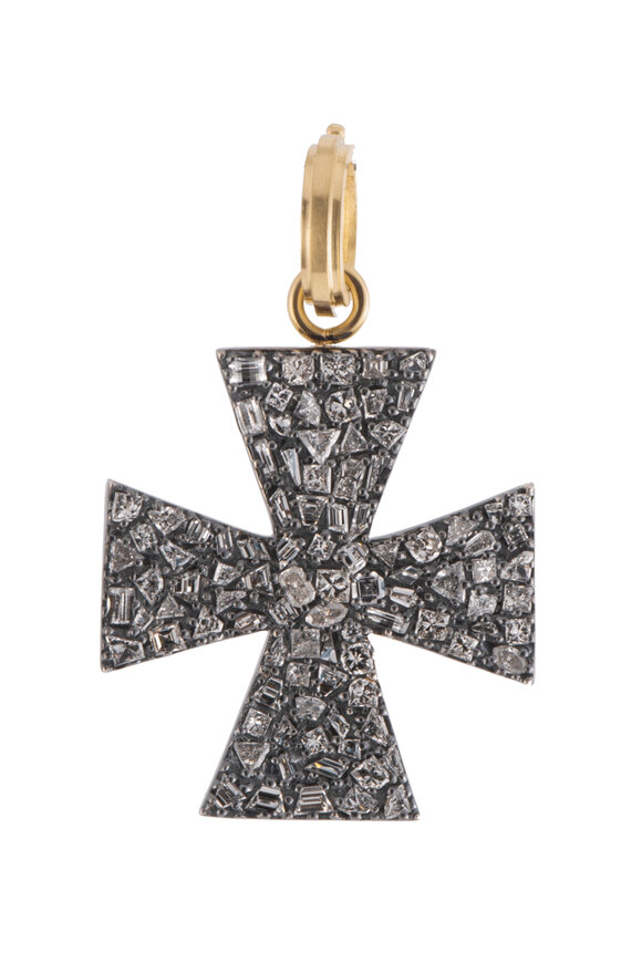 Sylva & Cie Large Gothic Cross Pendant
