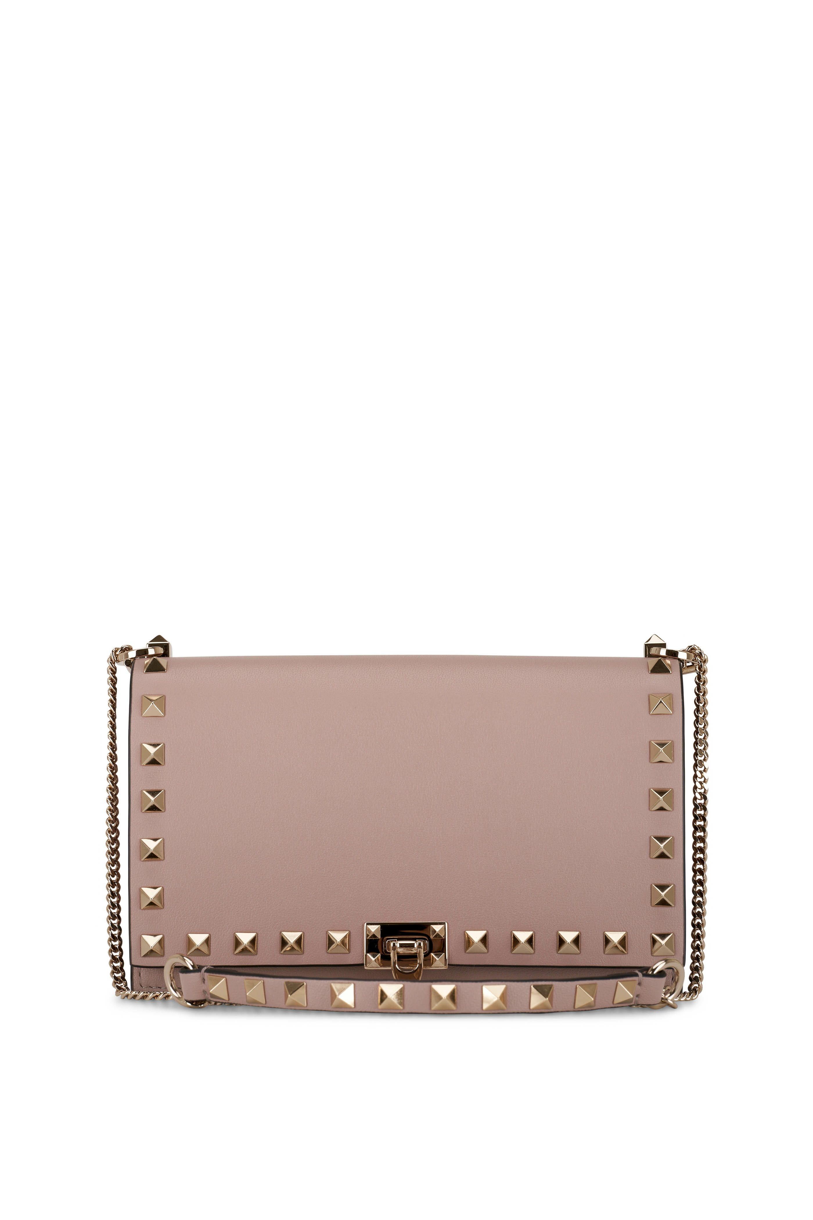 Valentino Rockstud Leather Clutch Pouch
