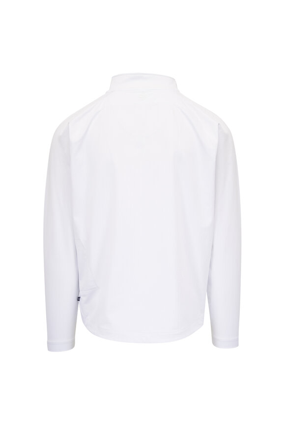 Deke White Links Jacquard Quarter Zip Pullover - view 3