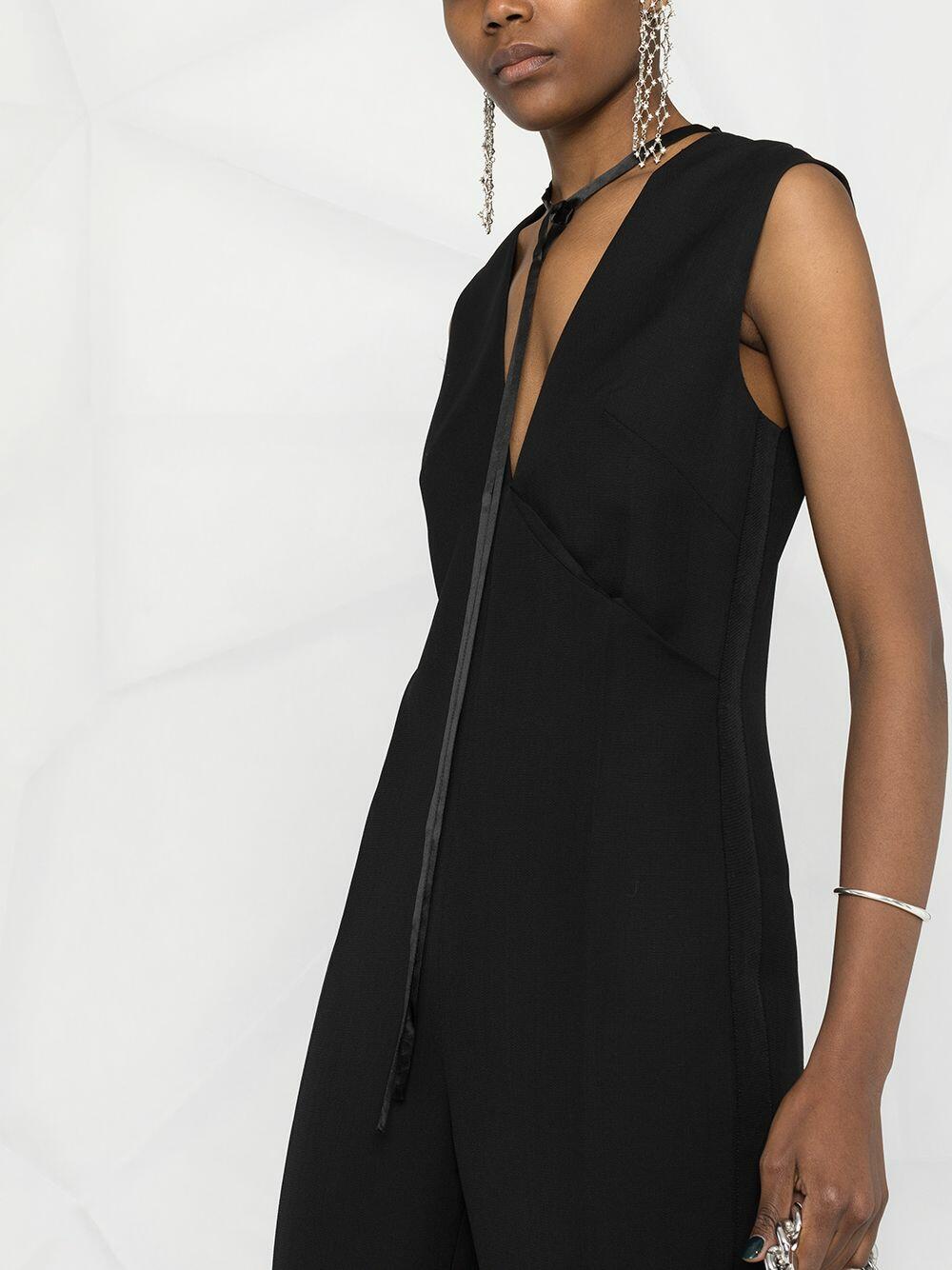 Victoria Beckham - Black Wool Tuxedo Jumpsuit | Mitchell Stores