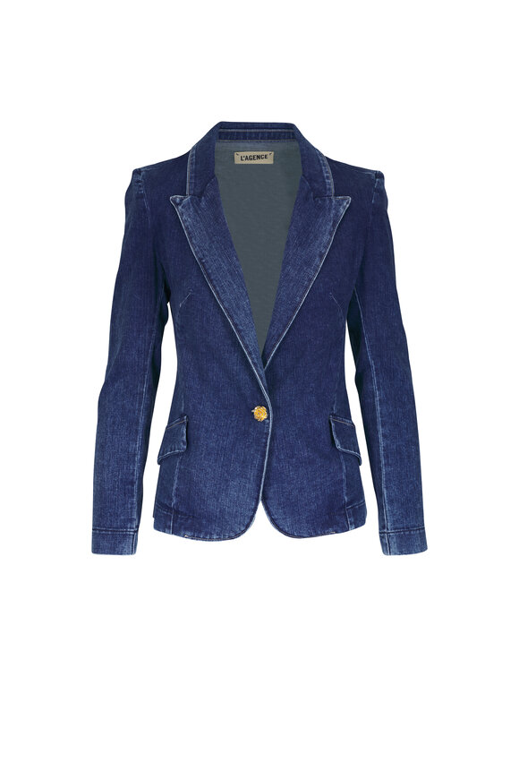 L'Agence Baldwin Denim Blazer