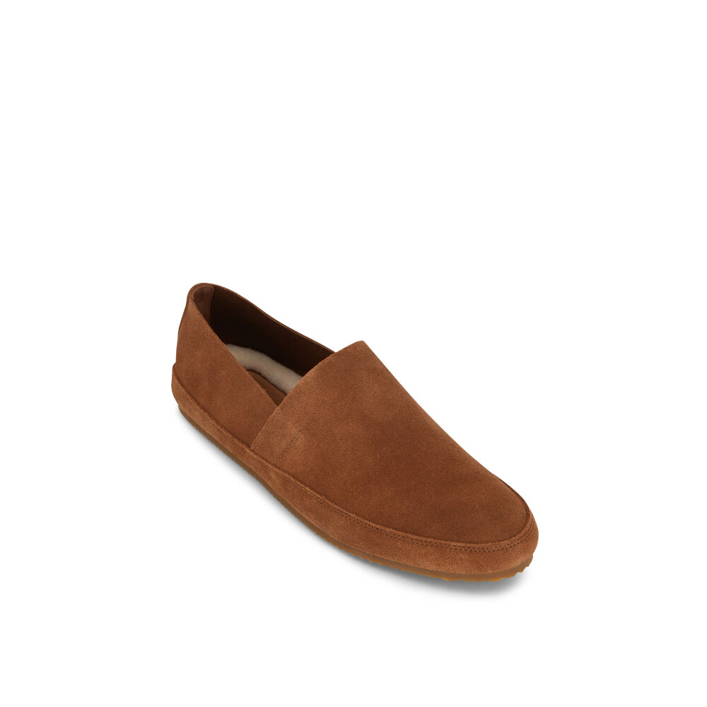 Vince Atlee Chestnut Suede Shearling Loafer Mens Size 12 Vince Atlee Chestnut Suede Shearling Loafer Mens Size 12 | eBay main image 4