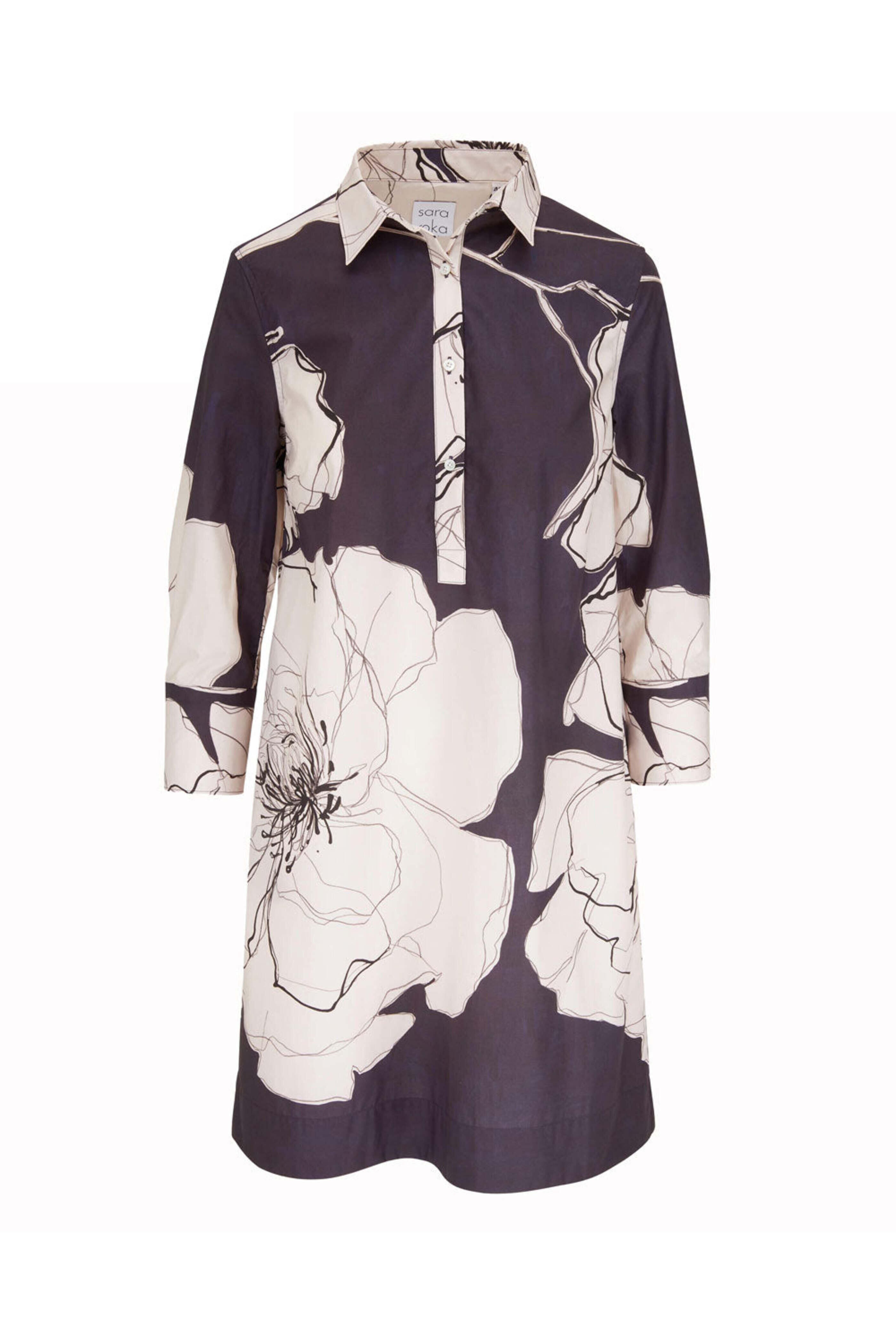 Sara Roka - Navy Floral Jackie Dress