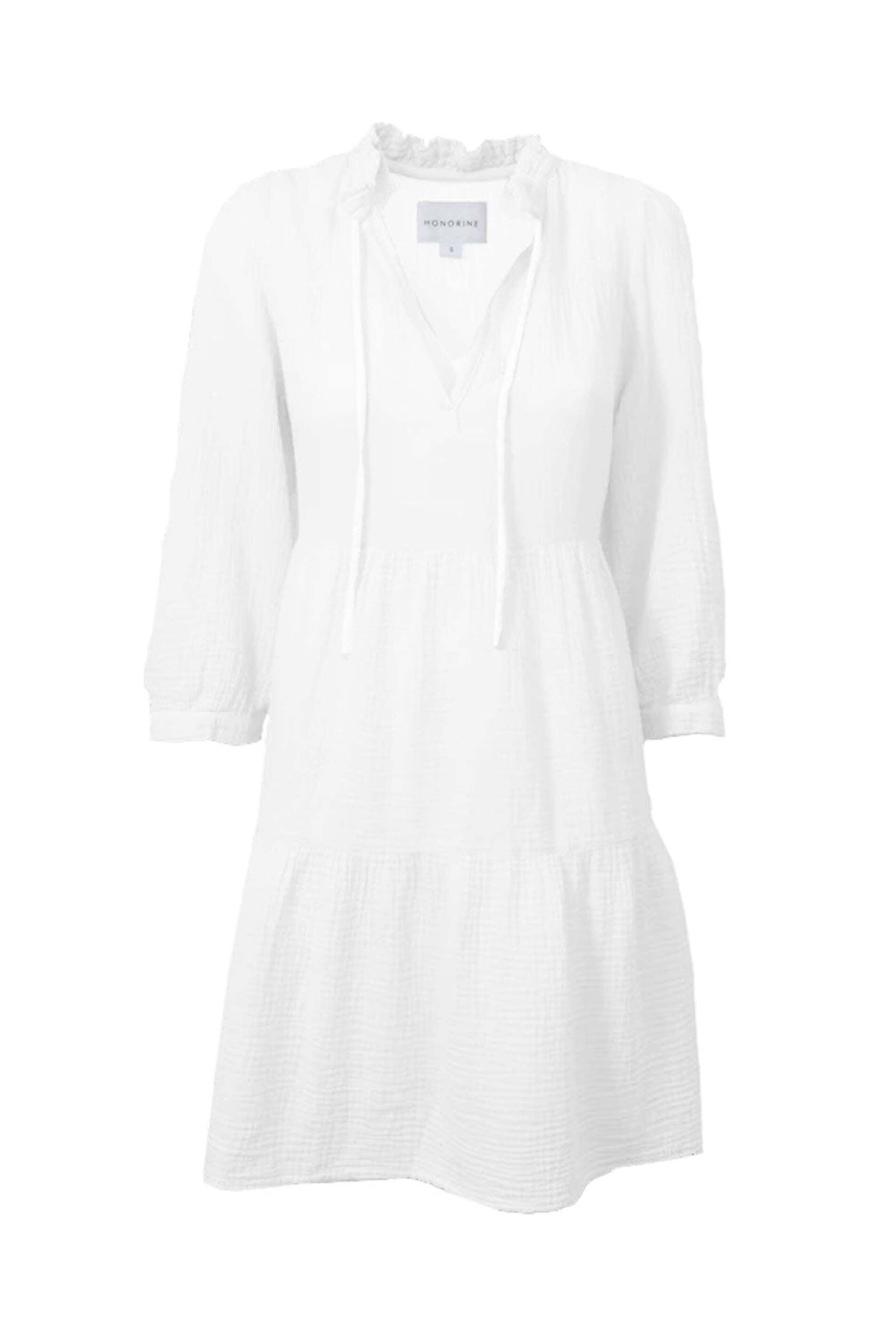 Honorine - White Short Giselle Dress