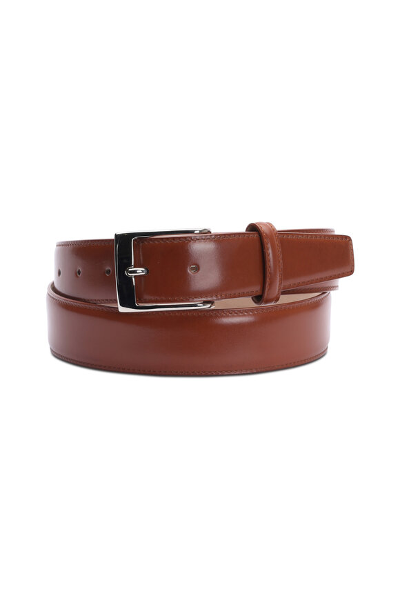 Olop Tan Leather Belt 