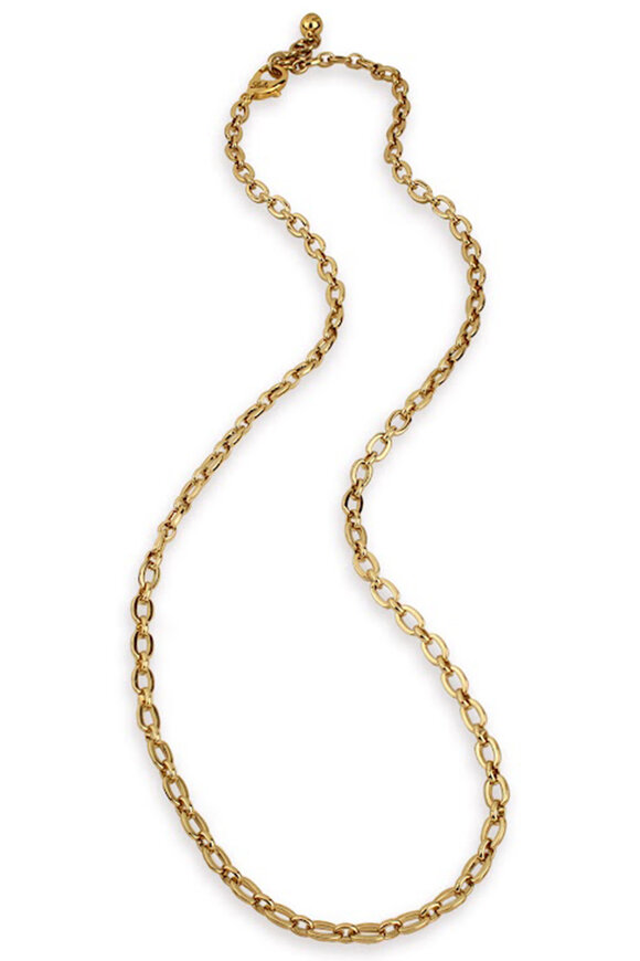 Lulu Frost Plaza Long Flat Oval Chain Necklace