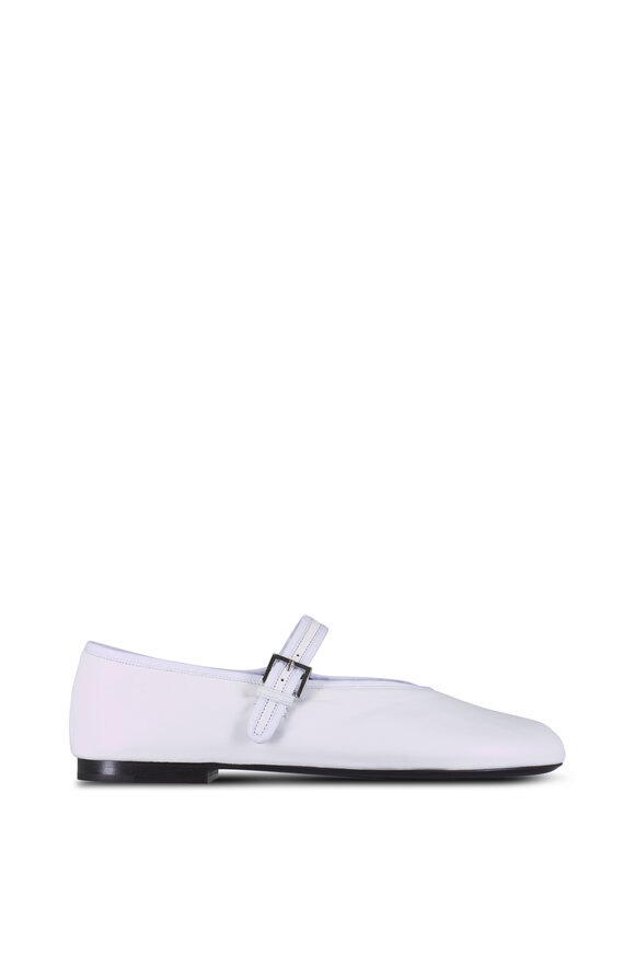 The Row Boheme White Mary Jane Leather Flat - view 2