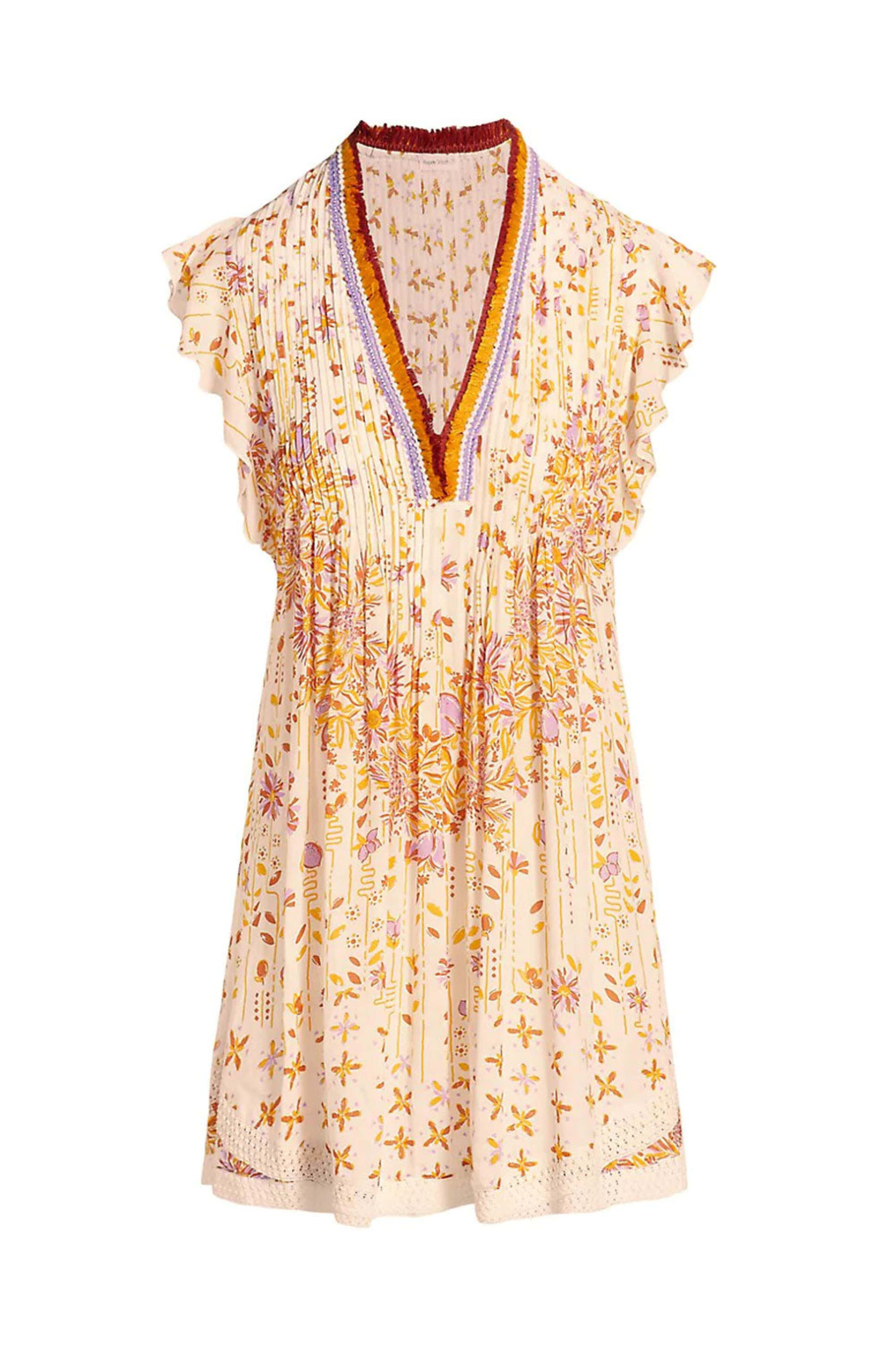 Poupette St Barth - Orange Riviera Sasha Mini Dress