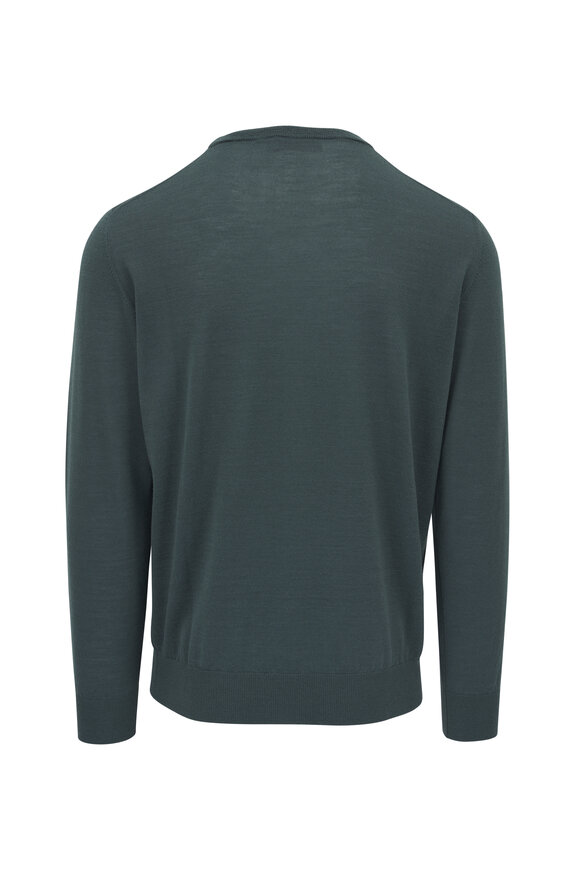 Canali - Olive & Gray Wool Sweater