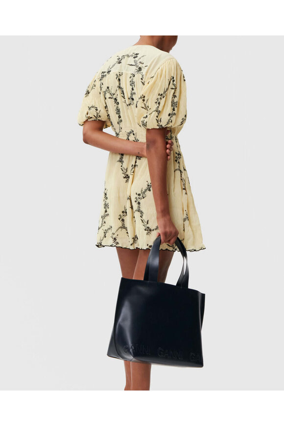 ganni floral pleated dress Ganni