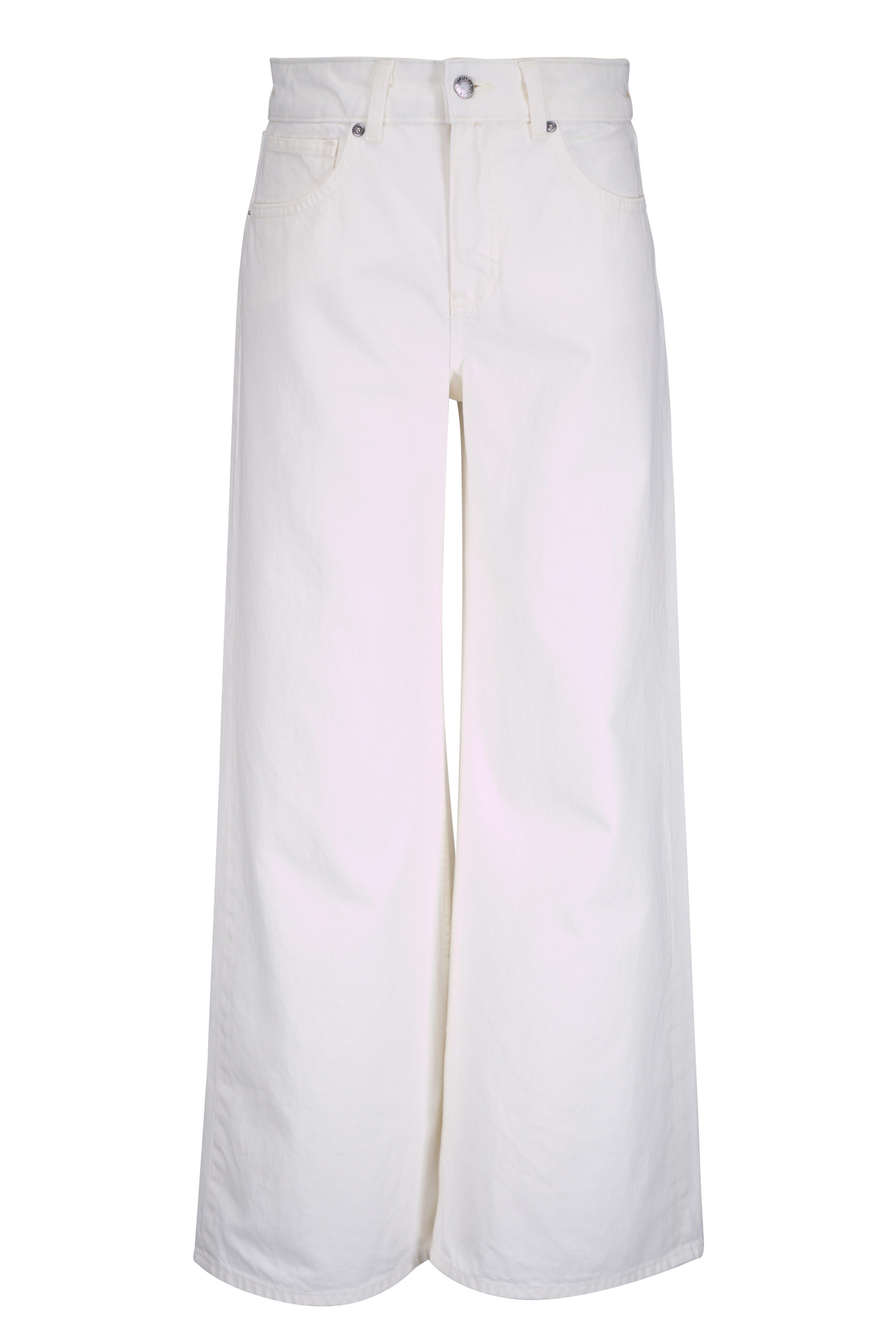 Nili Lotan - Marlene Cream Crop Wide Leg Jean
