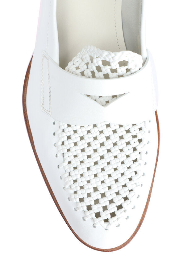Santoni Luce Woven Penny Loafer - view 4