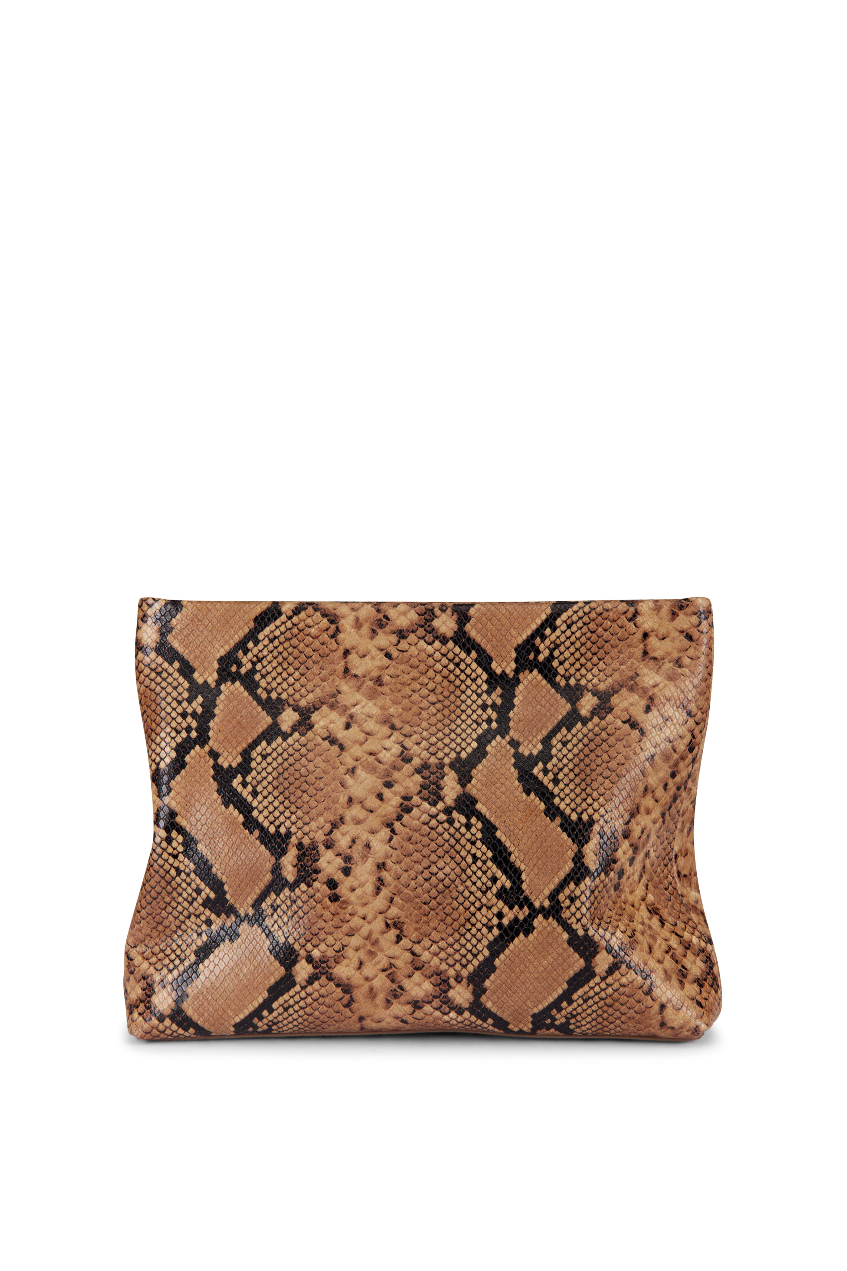 Nili Lotan - Jerry Taupe Printed Clutch - view 1