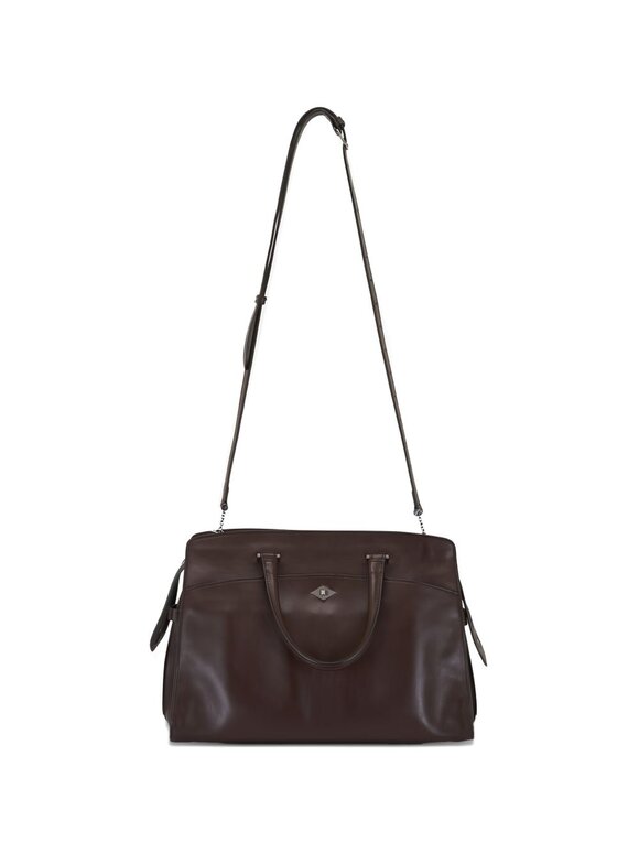 Métier Private Eye Walnut Leather Handbag - view 8