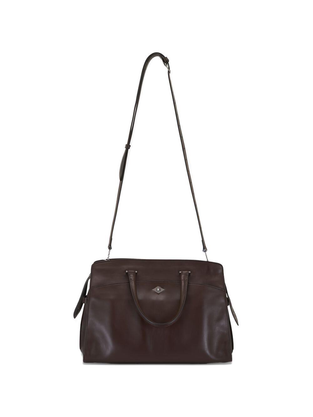 Métier - Private Eye Walnut Leather Handbag
