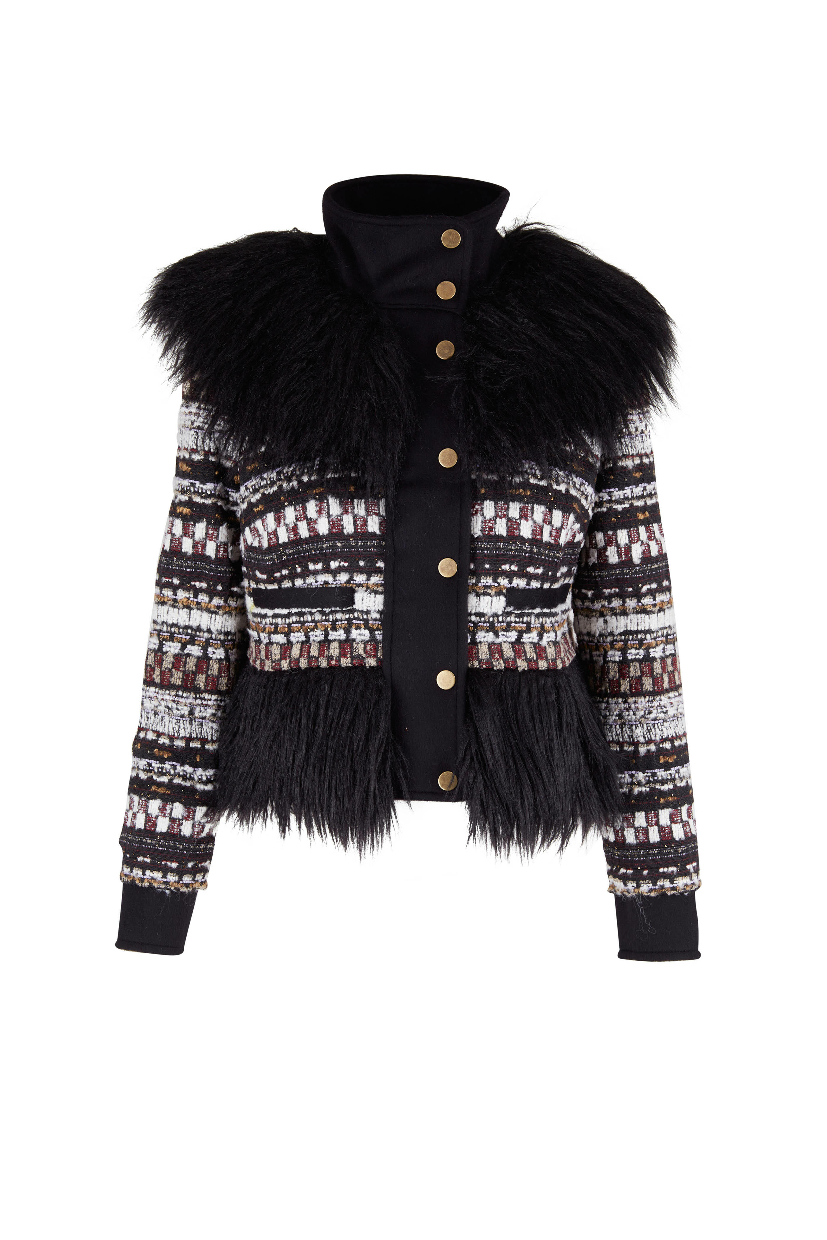 Veronica Beard - Nelway Knit Faux-Fur Coat