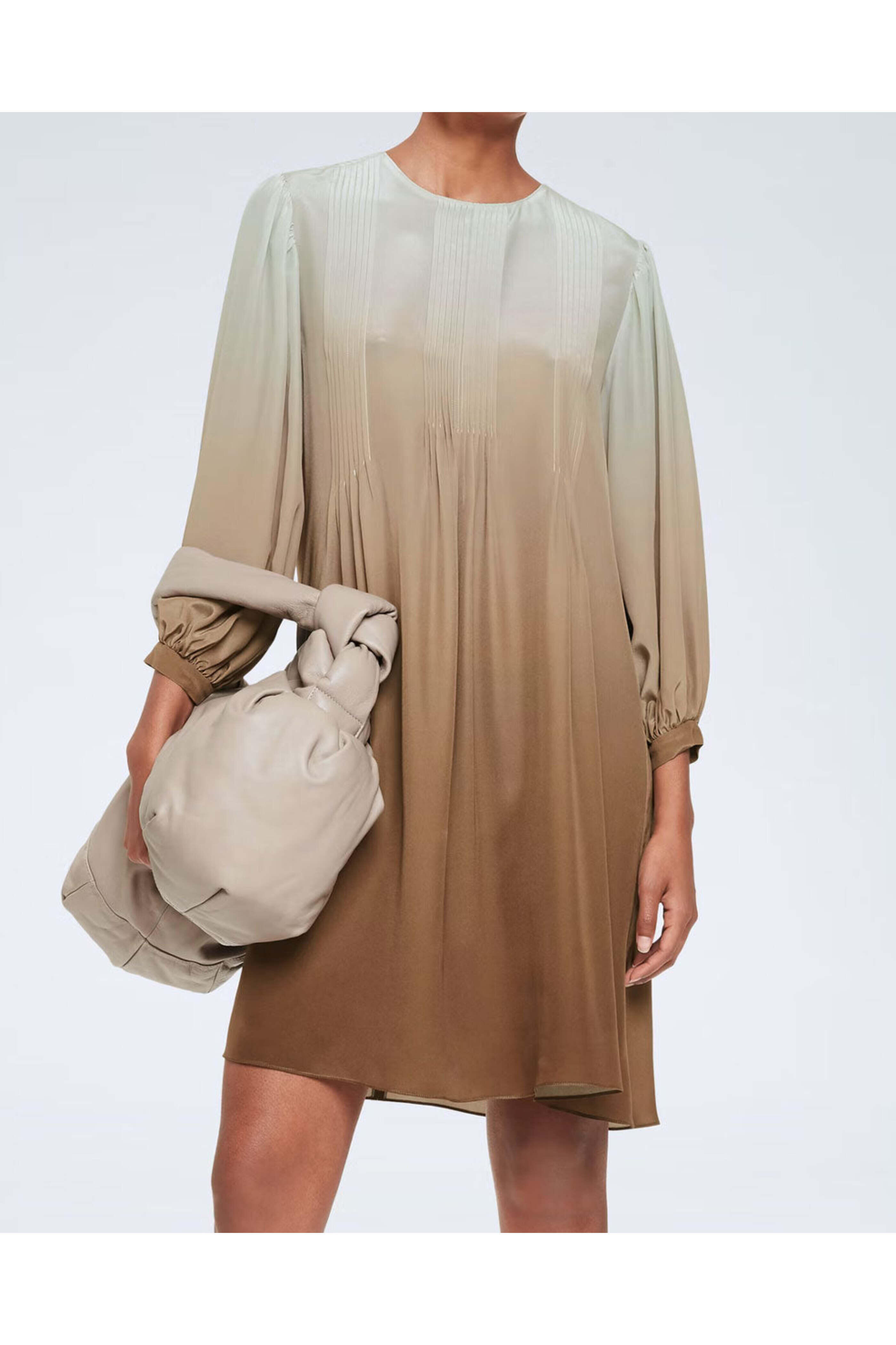 Dorothee Schumacher - Rising Brown Colorful Volumes Dress