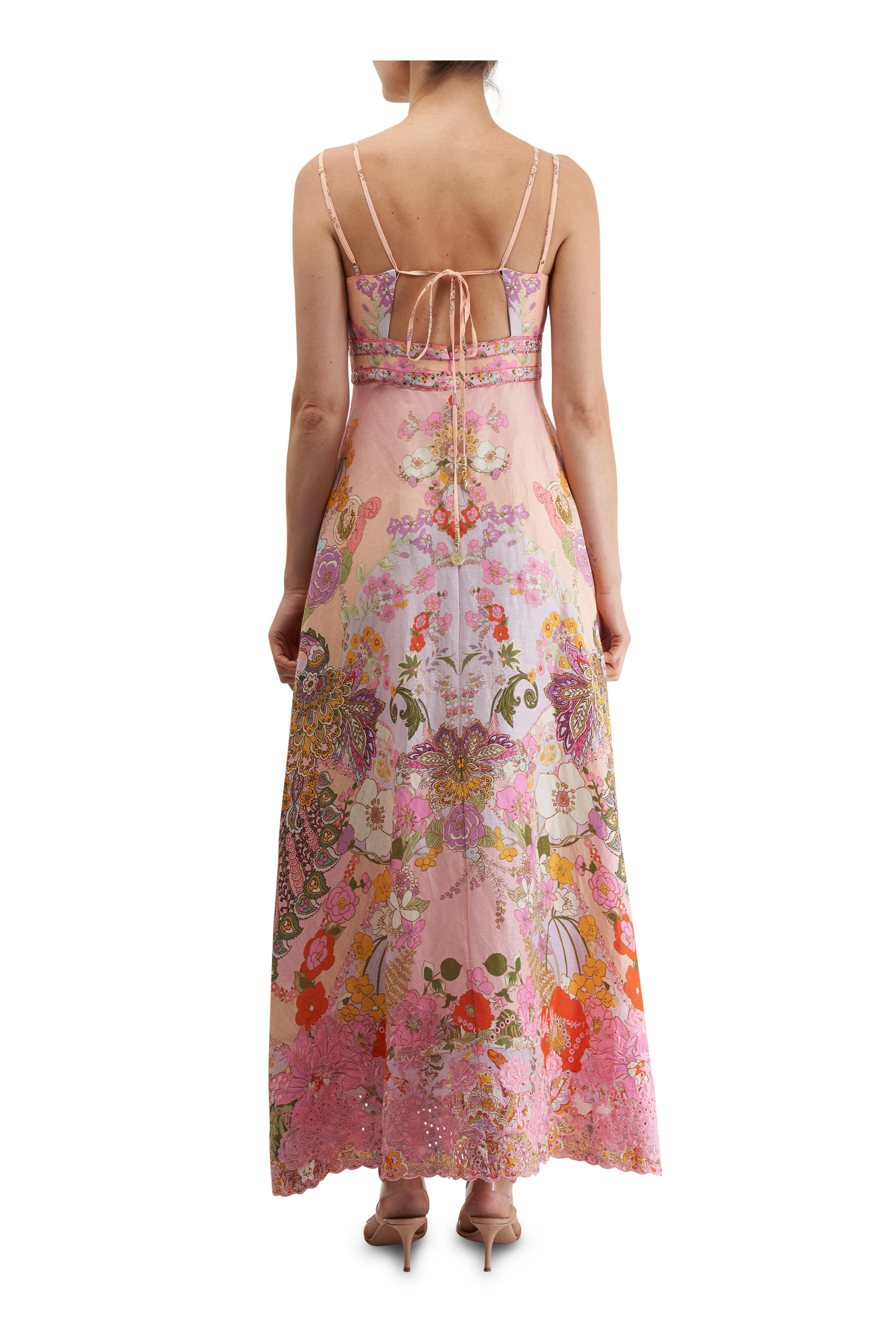 その他 Camila Camilla - Clever Clogs Pink Floral Strap Dress | Mitchell Stores