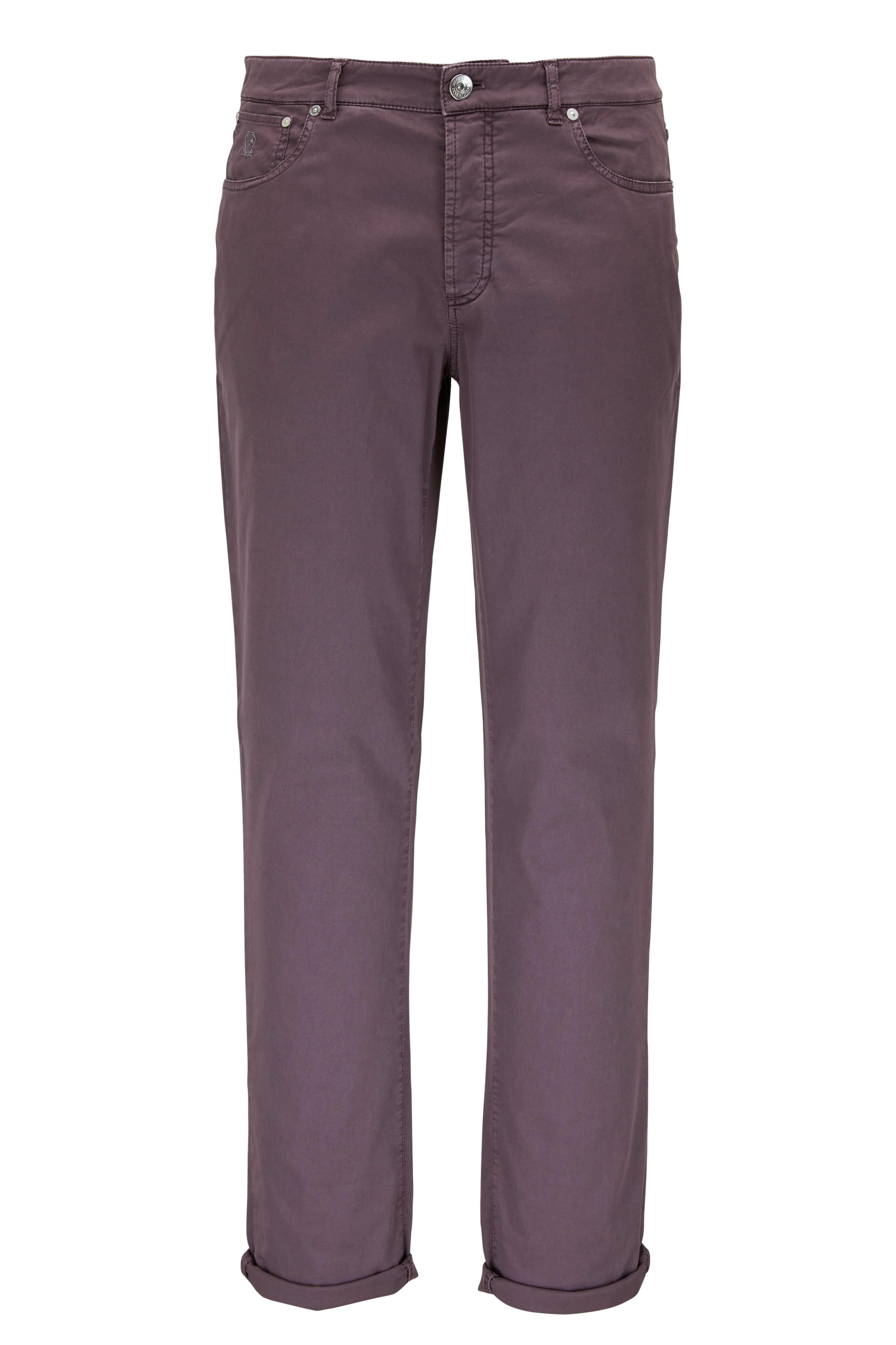 Brunello Cucinelli - Purple Skinny Fit Jean | Mitchell Stores