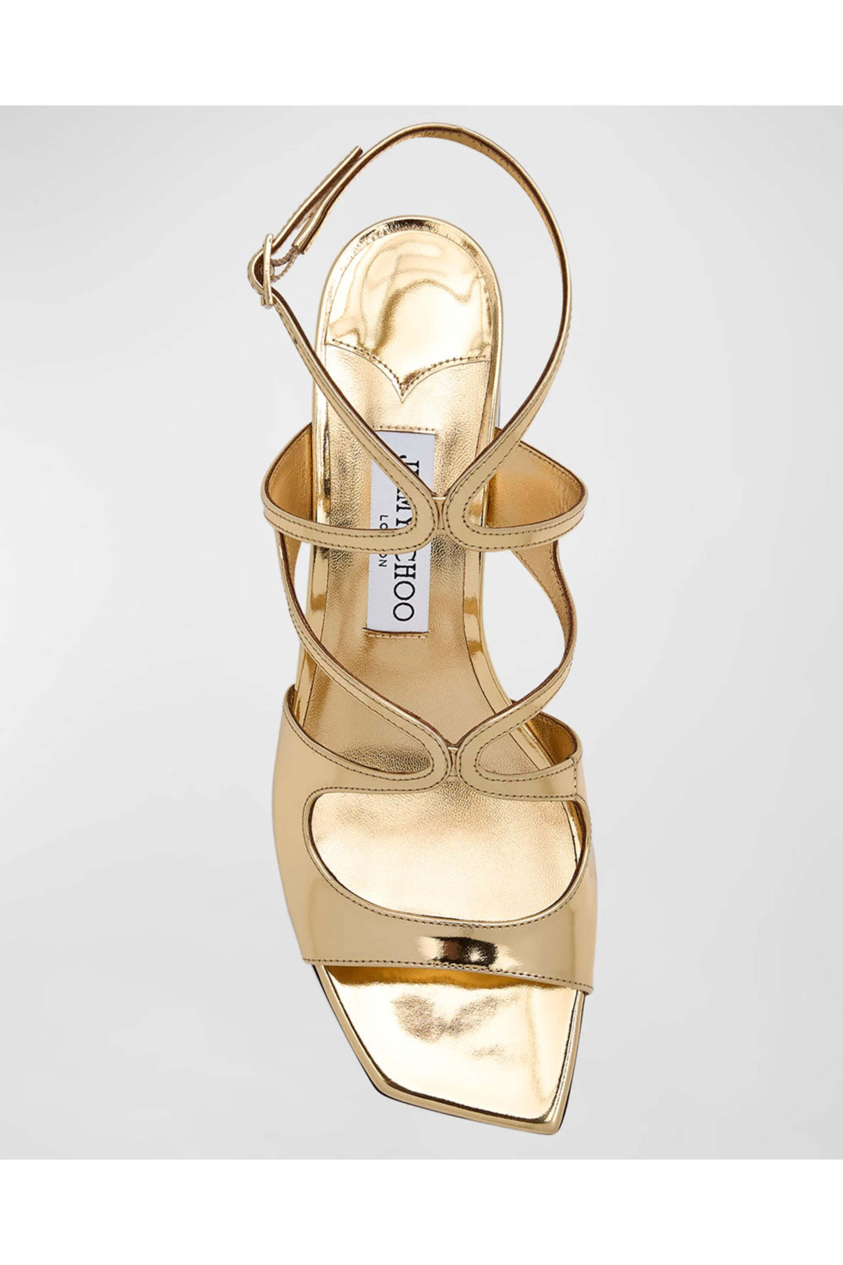 Jimmy Choo - Azilia Strappy Metallic Sandal in Gold