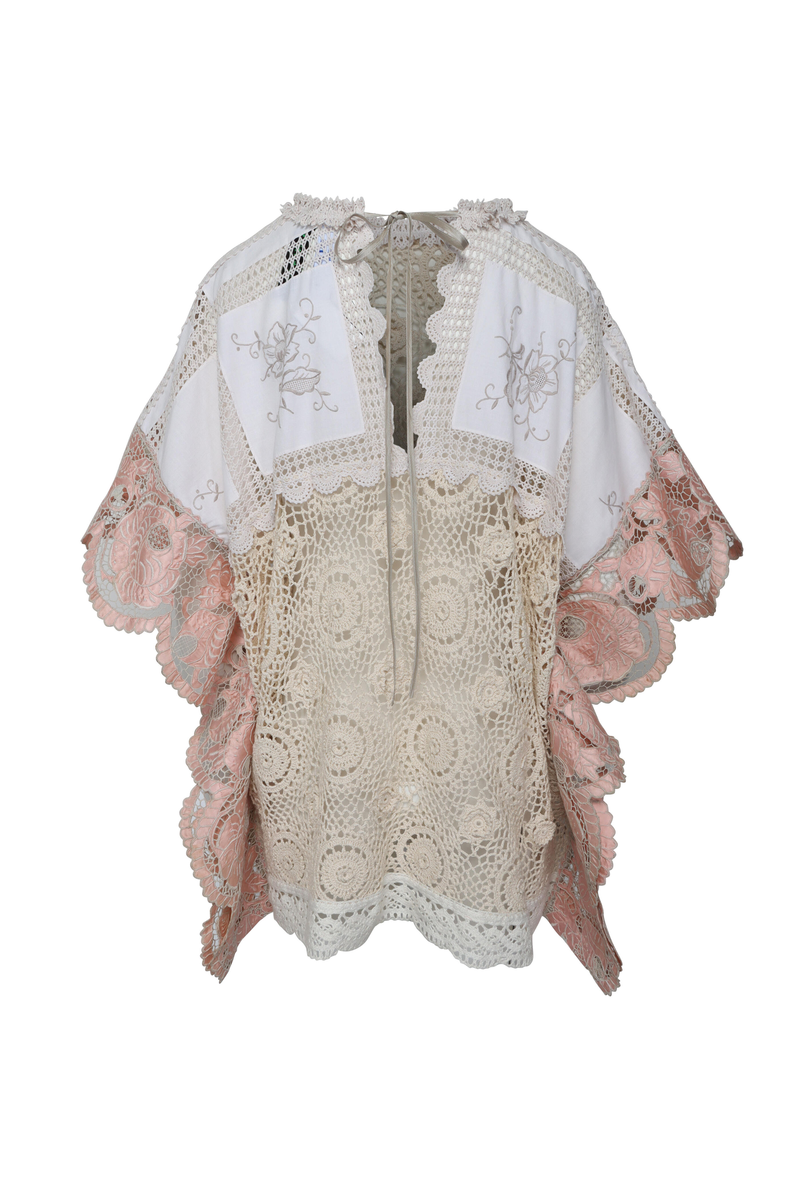 Rianna + Nina - Ooak Kendima Cream Crochet Blouse