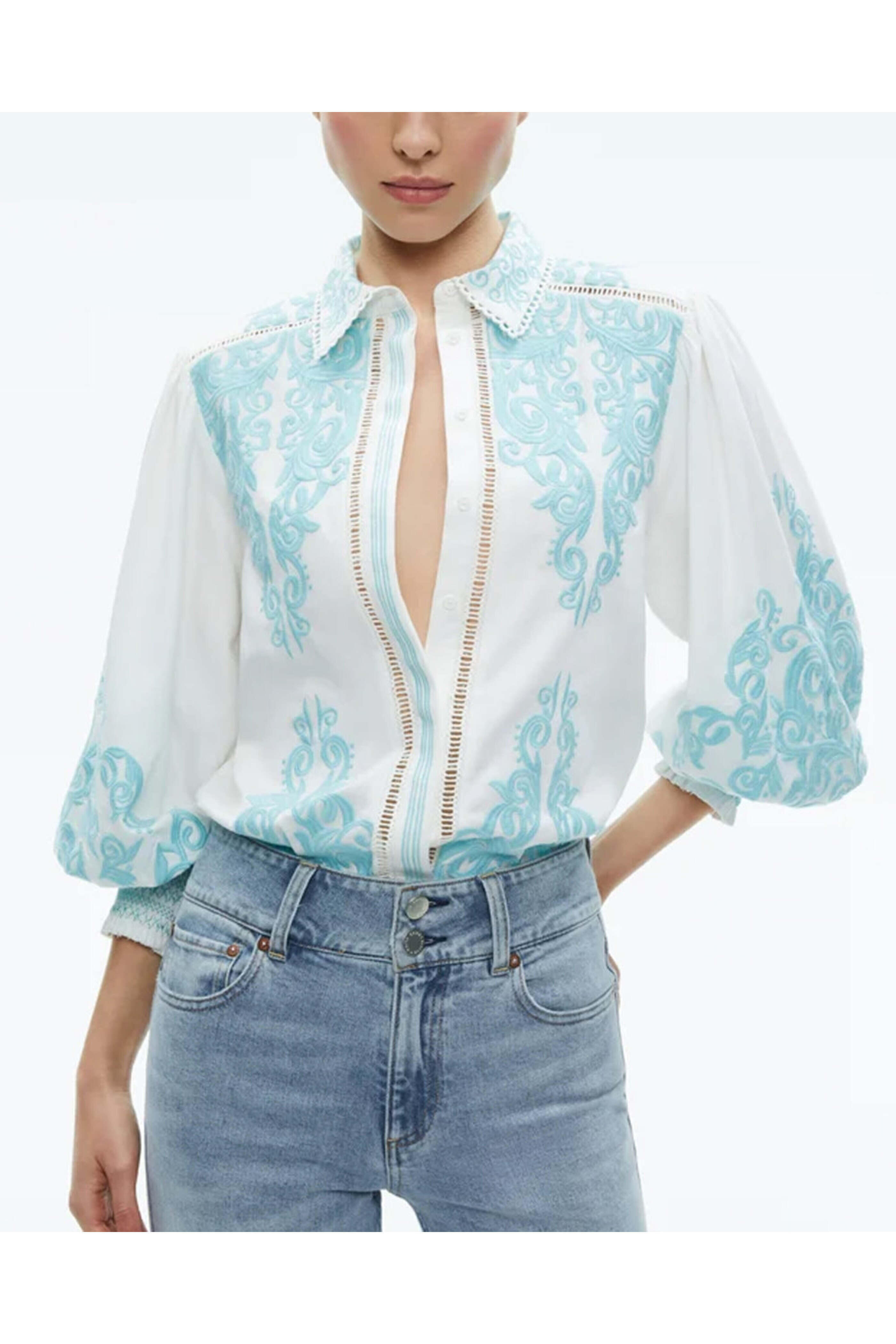 yilon 新作BIJOU OFFSHOULDER BLOUSE ホワイト yilon 新作BIJOU OFFSHOULDER BLOUSE ホワイト