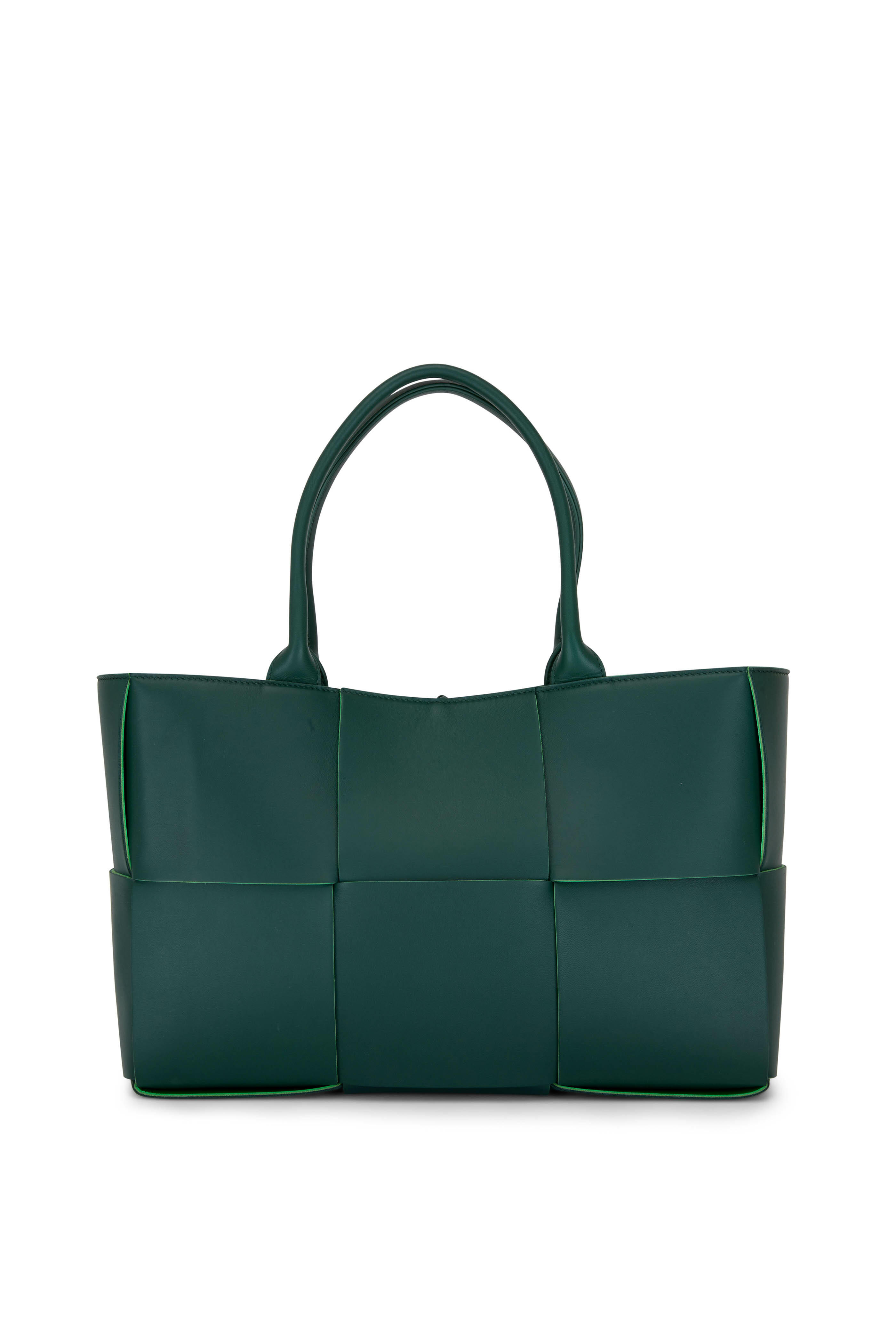 Bottega Veneta - Arco Raintree & Parakeet Woven Leather Tote