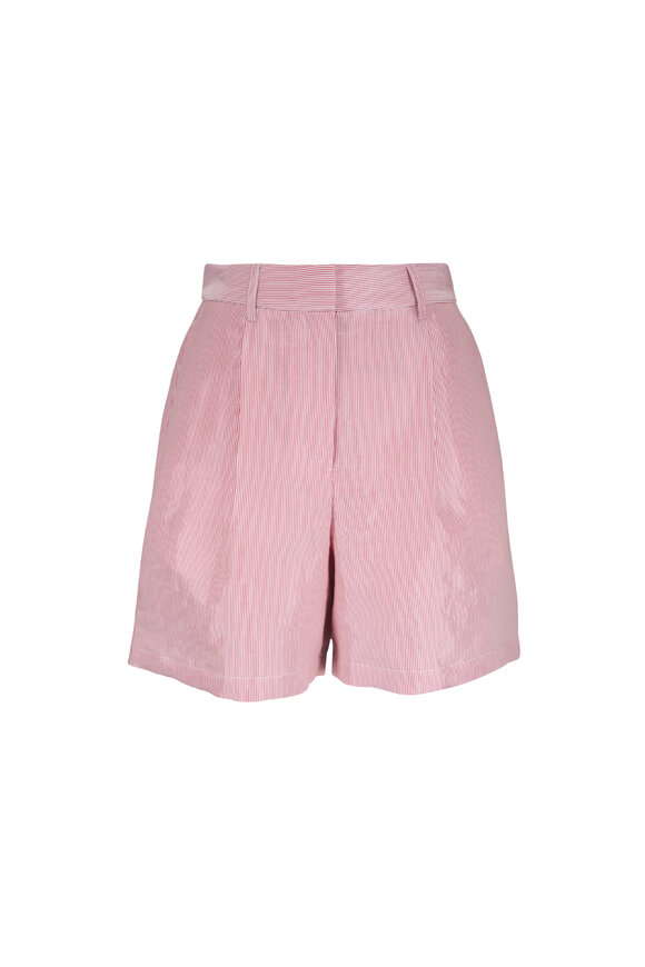 TWP Henry St Red & White Stripe Shorts - view 1