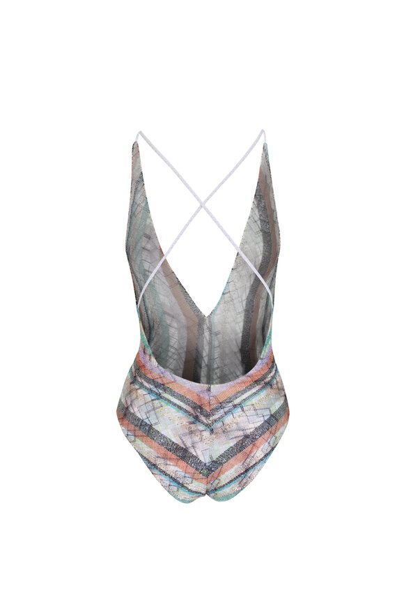 Missoni Mutlicolor Metallic Paillette Bathing Suit - view 6