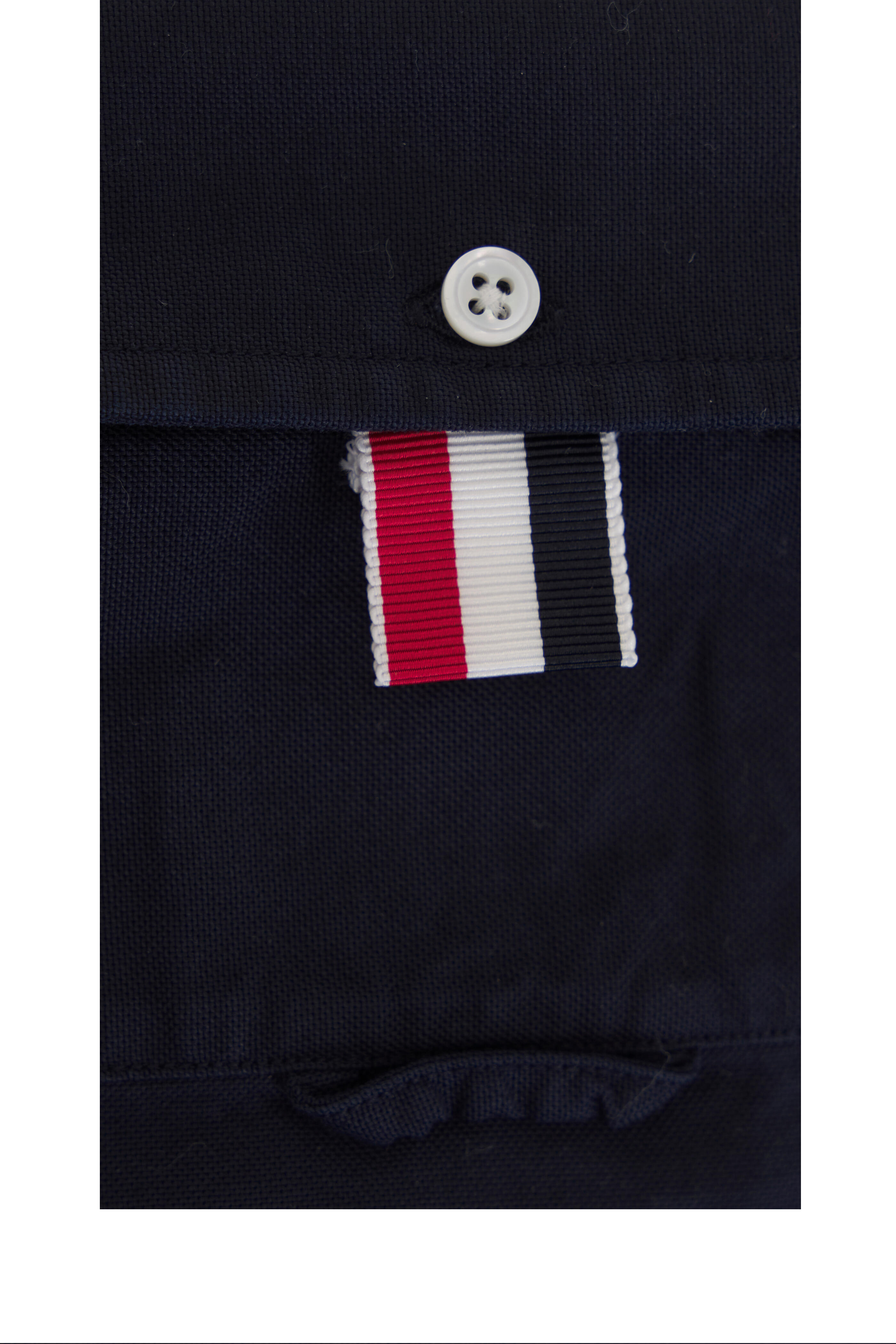 Thom Browne - Oxford Navy Armband Sport Shirt