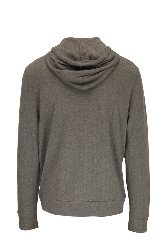 Ralph Lauren Purple Label - Light Heather Gray Front Zip Hoodie