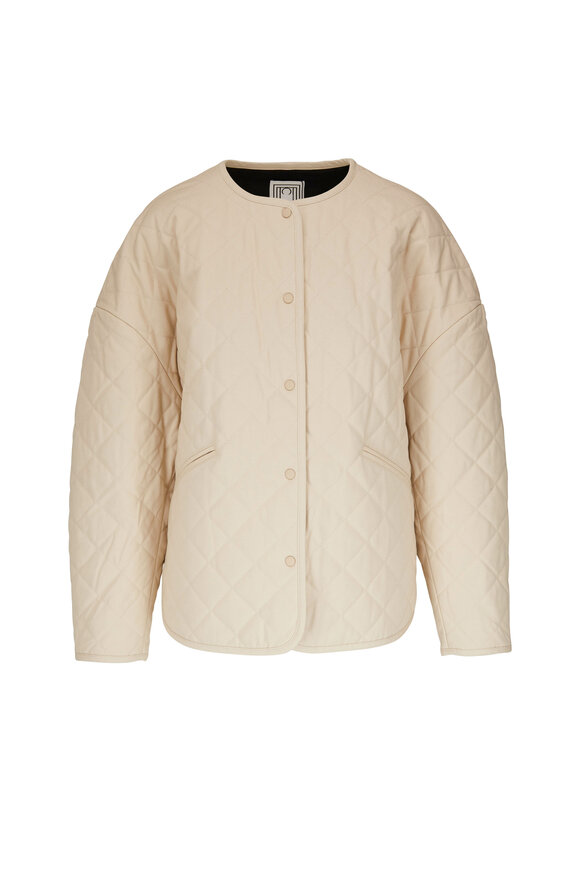 Totême - Light Hay Quilted Cotton Canvas Jacket