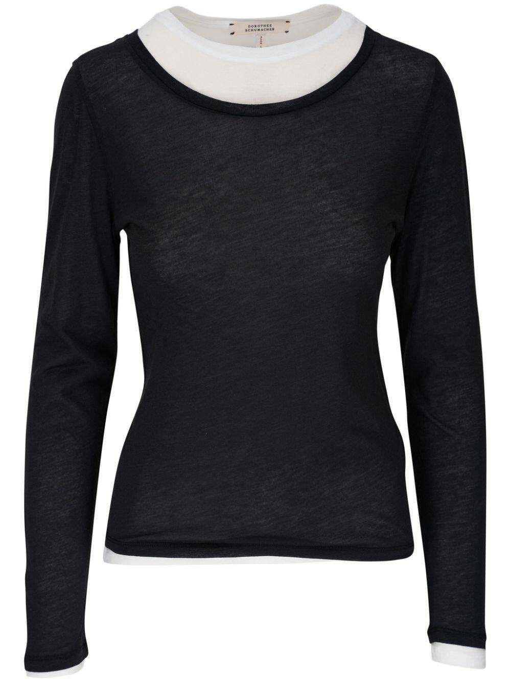 Dorothee Schumacher - Layer Love Black & White T-Shirt