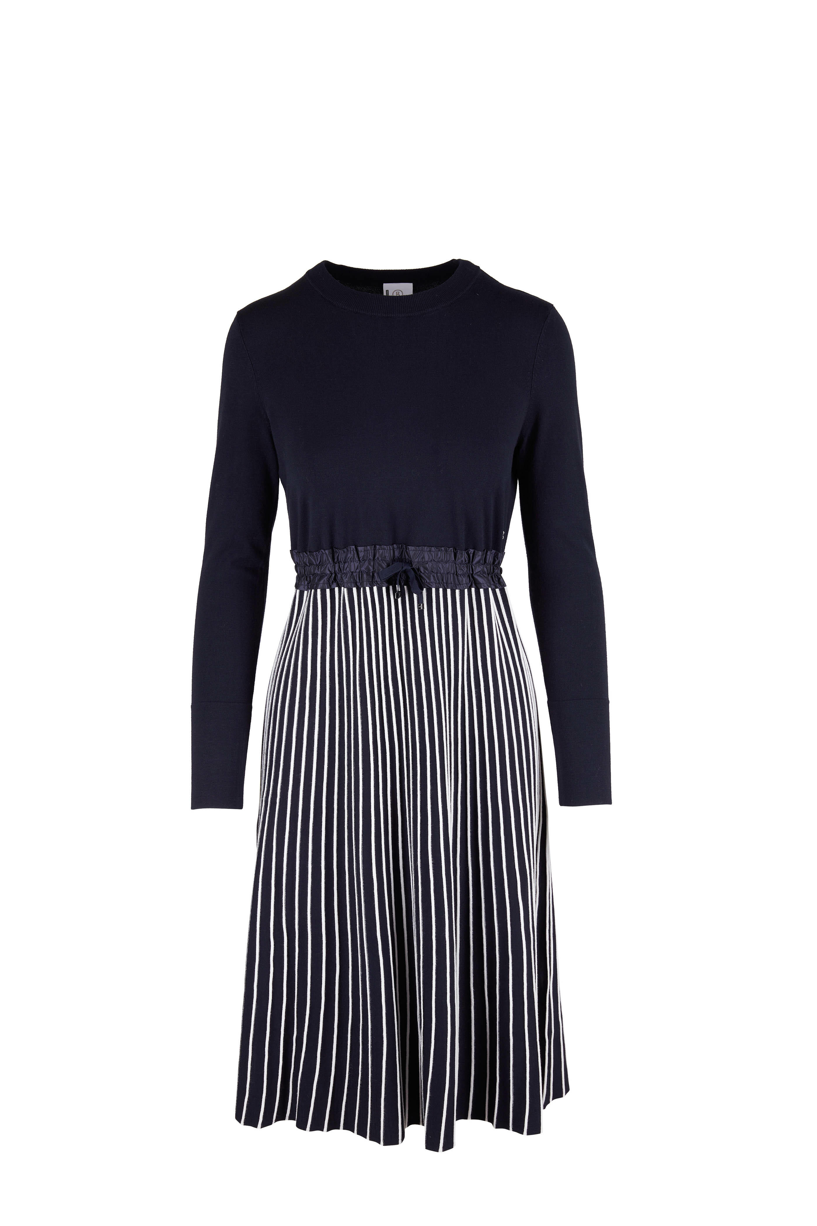 Bogner - Samina Navy Knit Long Sleeve Dress