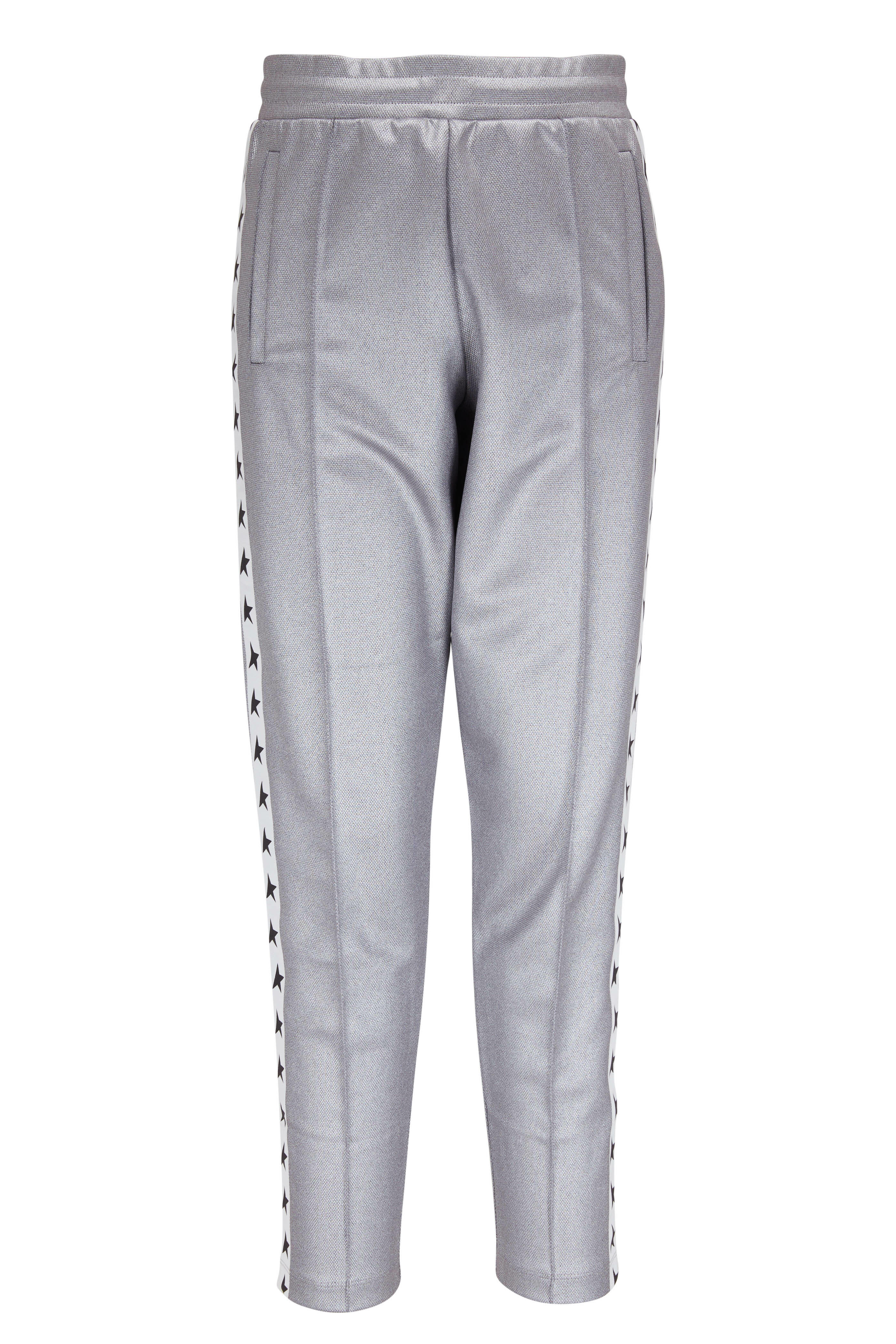 Golden Goose - Joggings Silver Piqué Track Pant