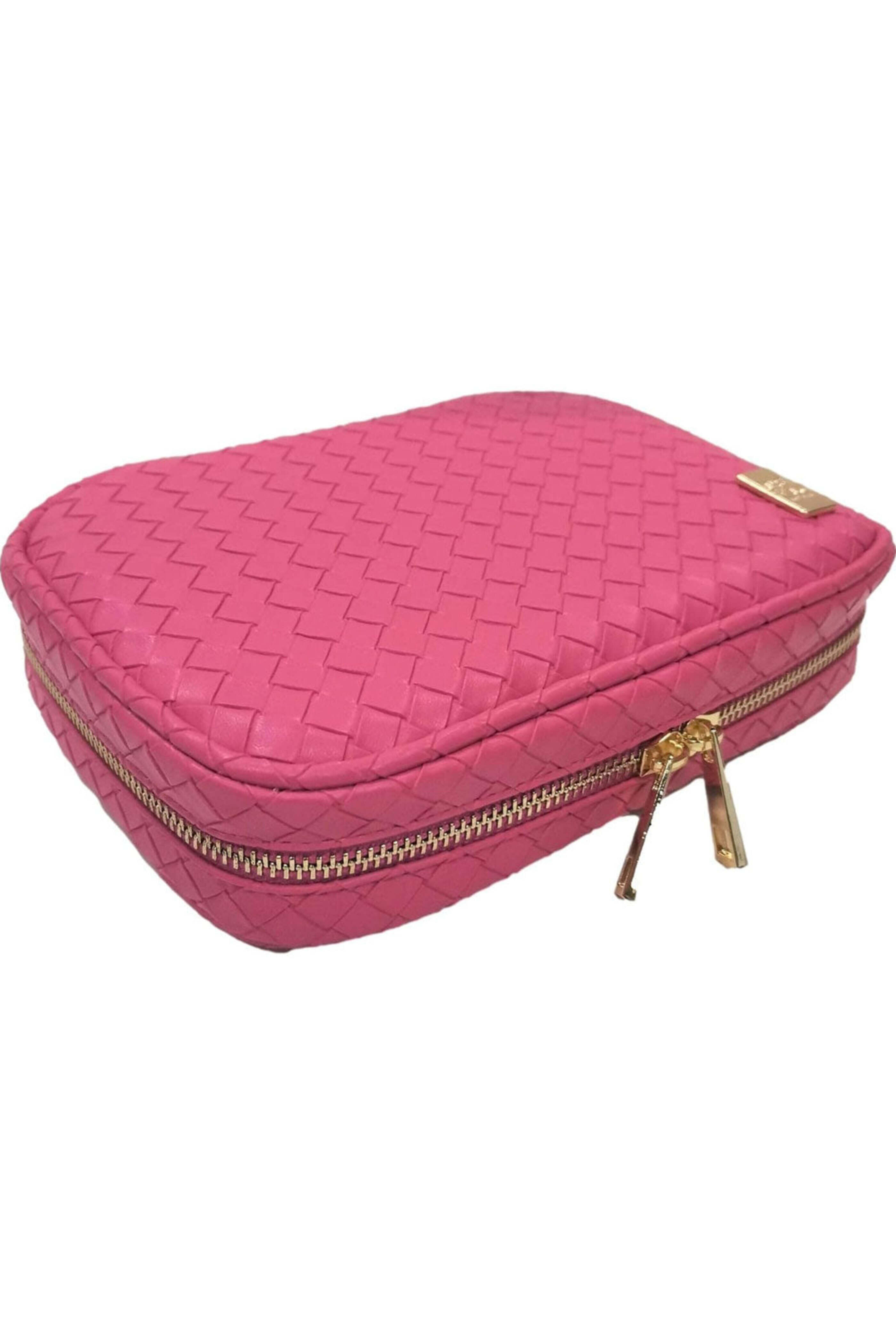 Trvl - Luxe Zip Around Cosmetic Case in Dahlia