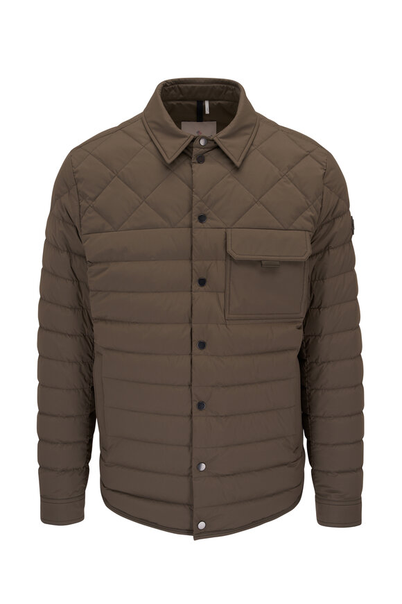 Moncler - Benoit White Nylon Hooded Jacket | Mitchell Stores