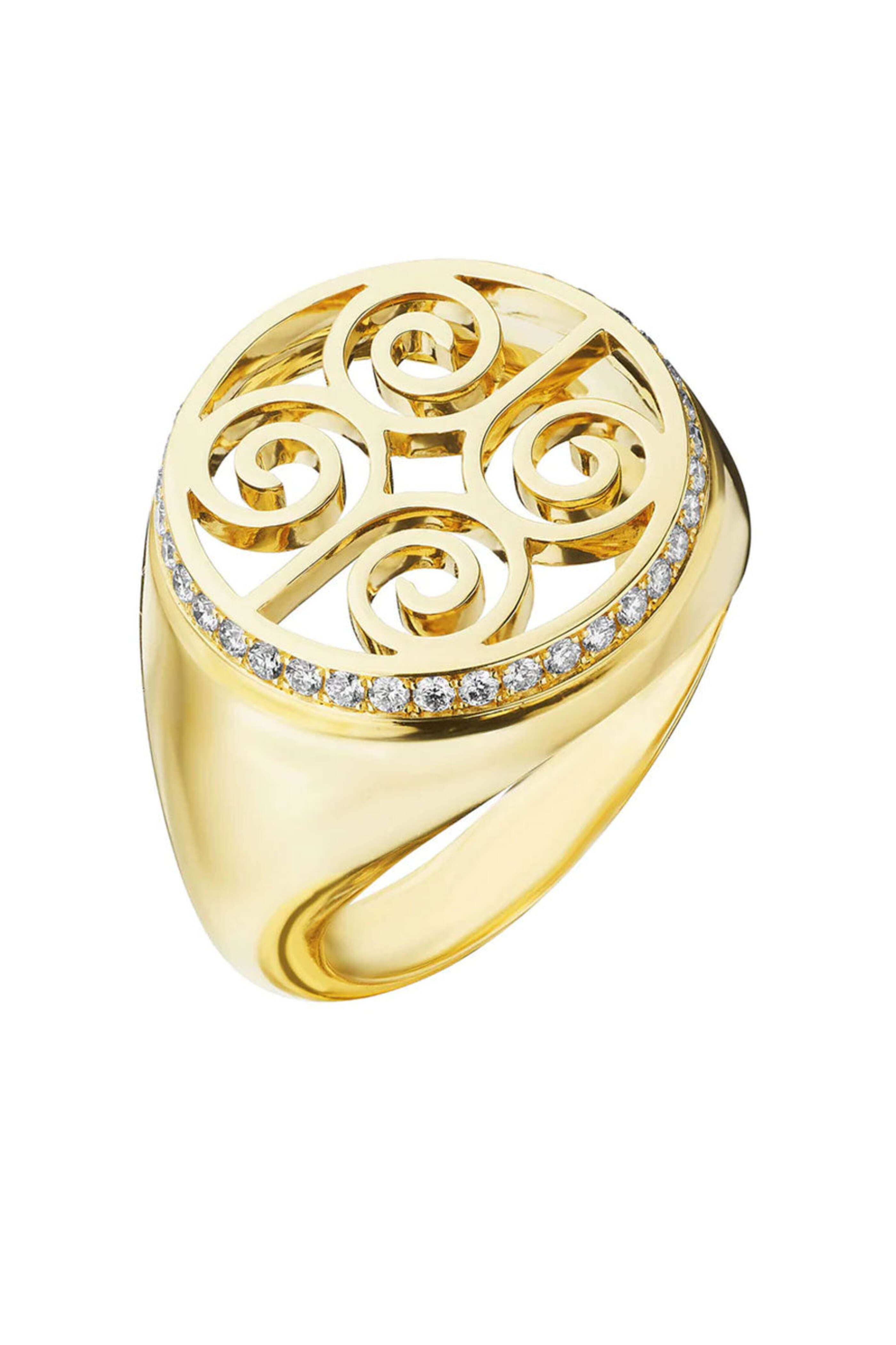 Cadar - Essence Spiral Signet Pinky Ring
